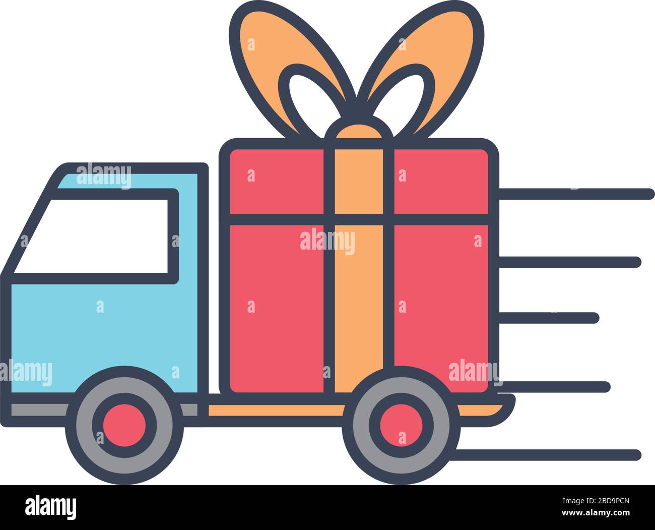 Fast Delivery Truck Clipart