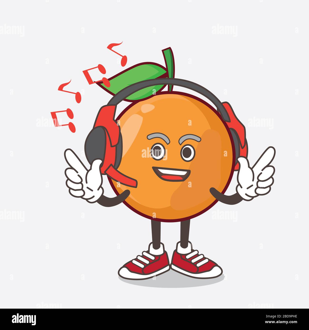 An Illustration Of Clementine Orange Fruit Cartoon Mascot Character an-illustration-of-clementine-orange-fruit-cartoon-mascot-character