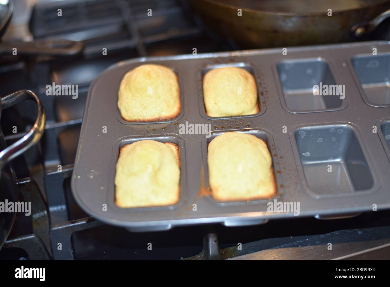 Cornbread in Pan Stock Photo - Alamy