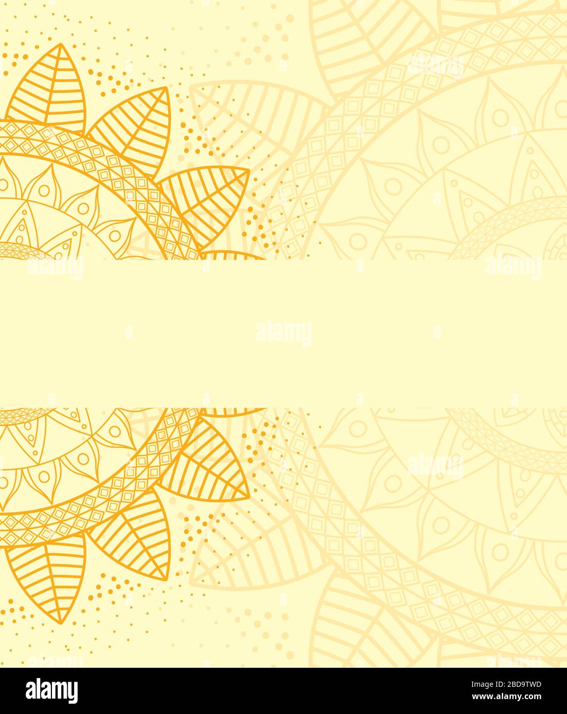 beautiful mandala with yellow color background Stock Vector Image & Art -  Alamy