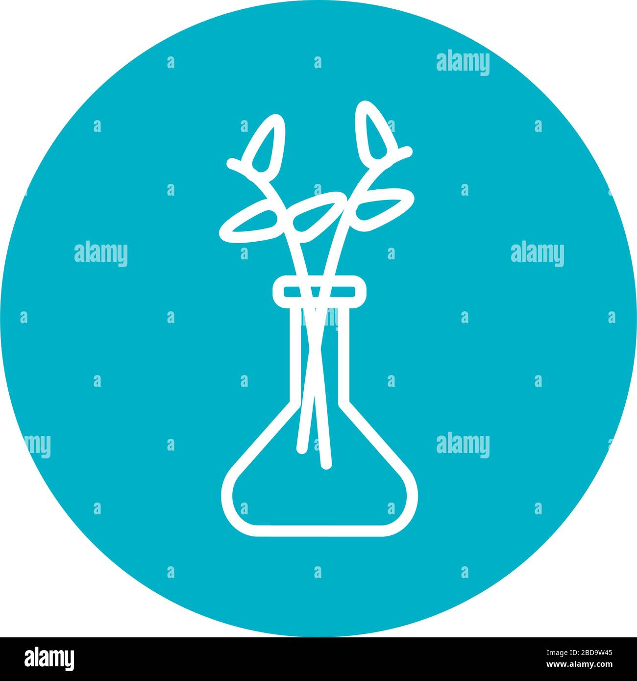 vase with flowers icon over white background, block style, vector ...
