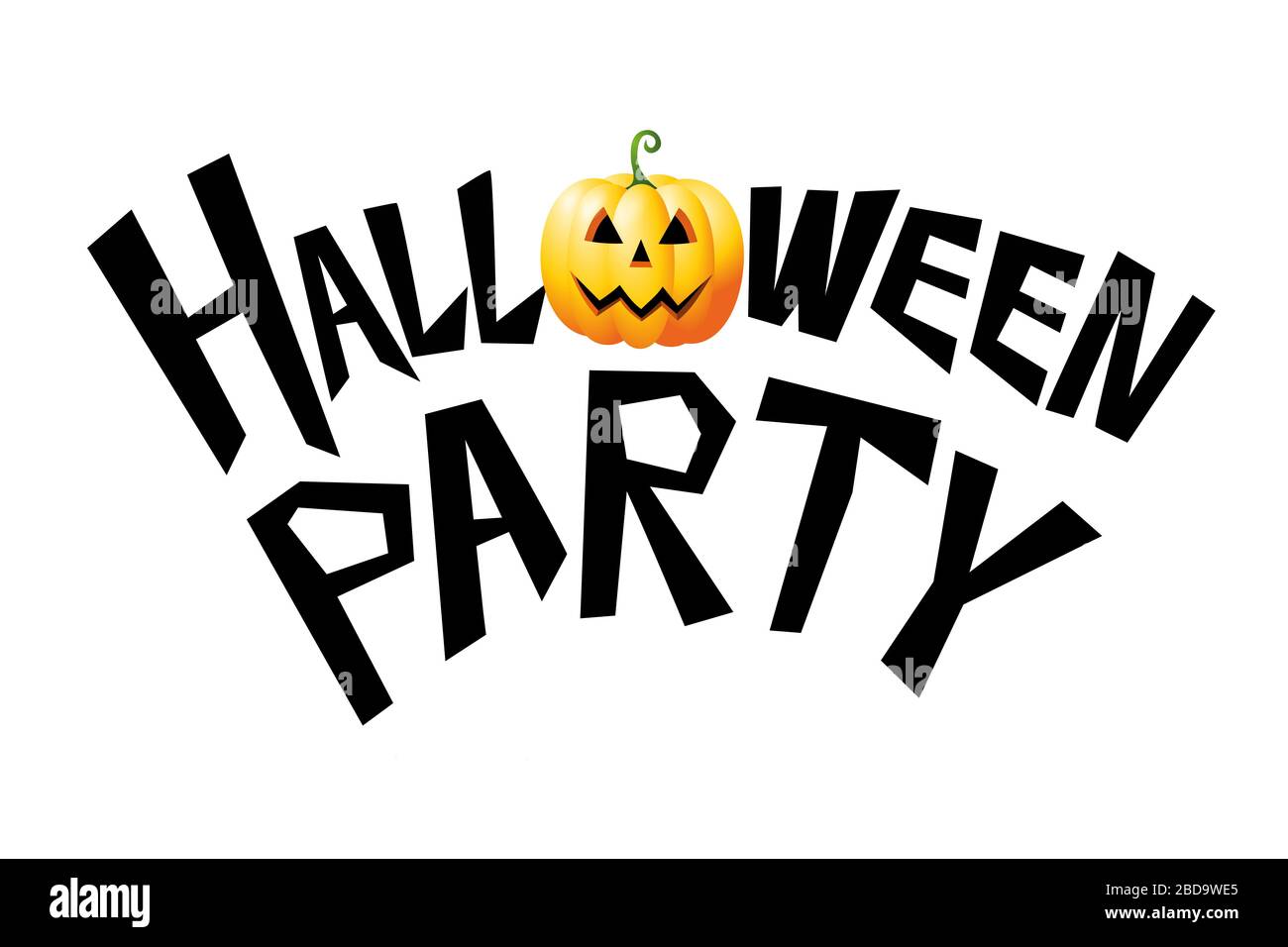 Halloween party - typographical concept Stock Photo