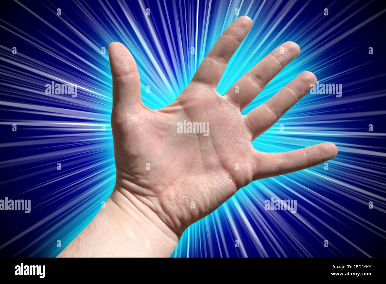 Five fingers, human hand Stock Photo Alamy