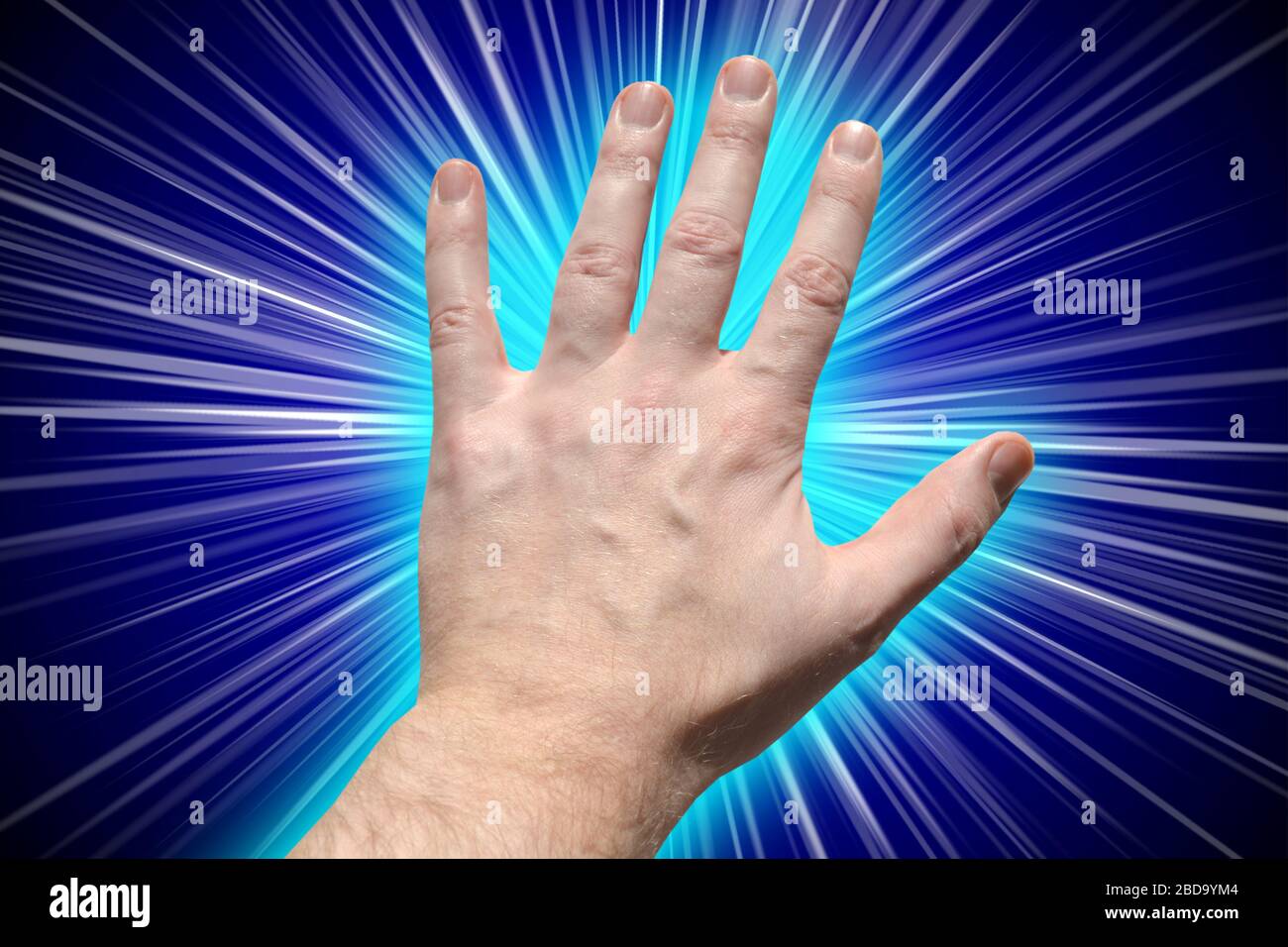 Five fingers, human hand Stock Photo Alamy