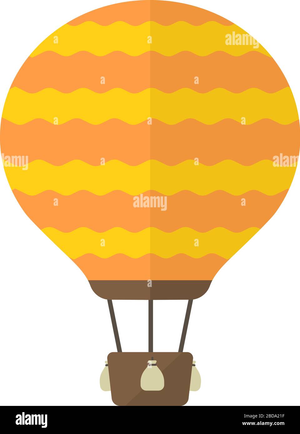 Hot air balloon flat vector illustration Stock Vector Image & Art - Alamy