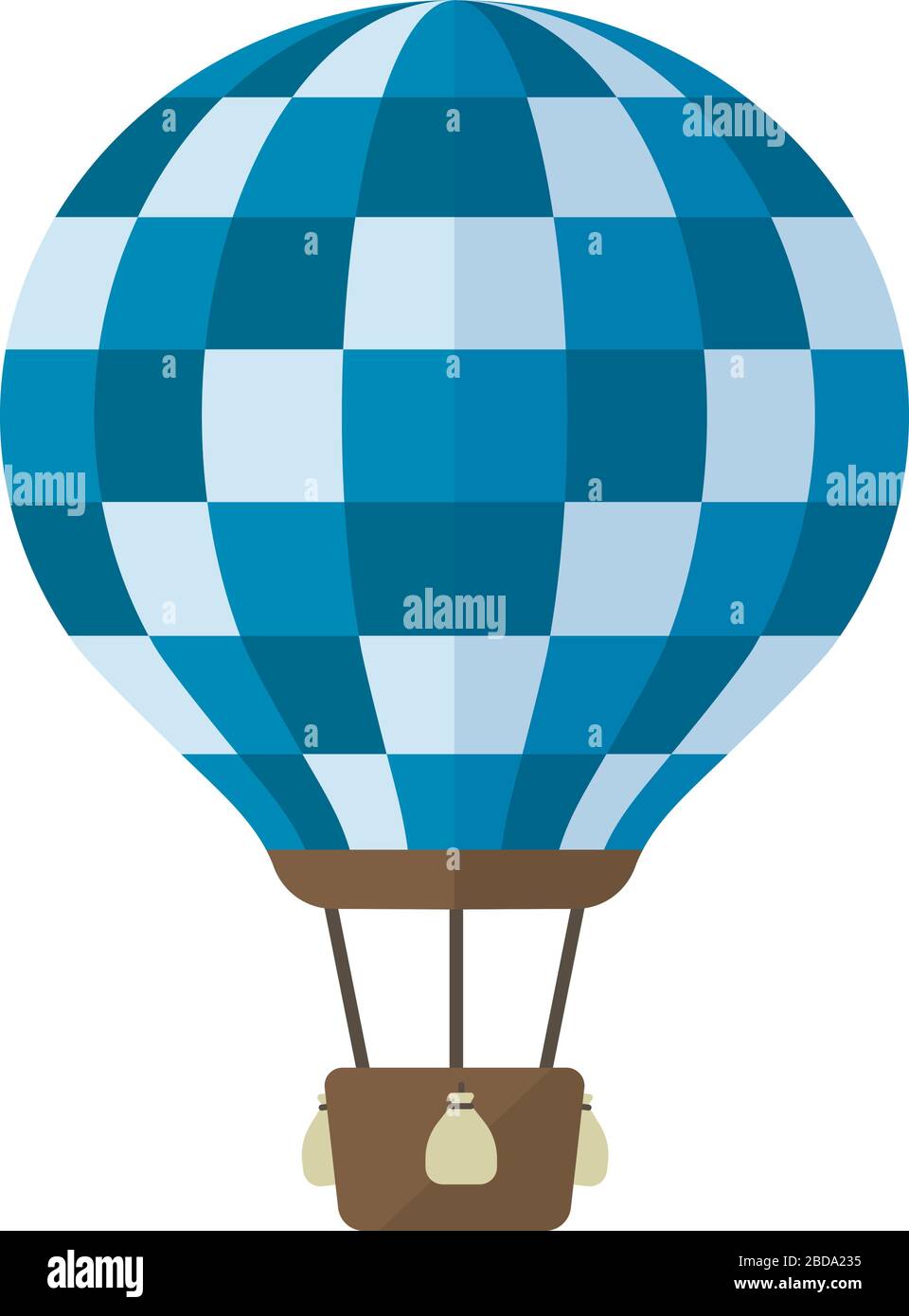 Hot air balloon flat vector illustration Stock Vector Image & Art - Alamy