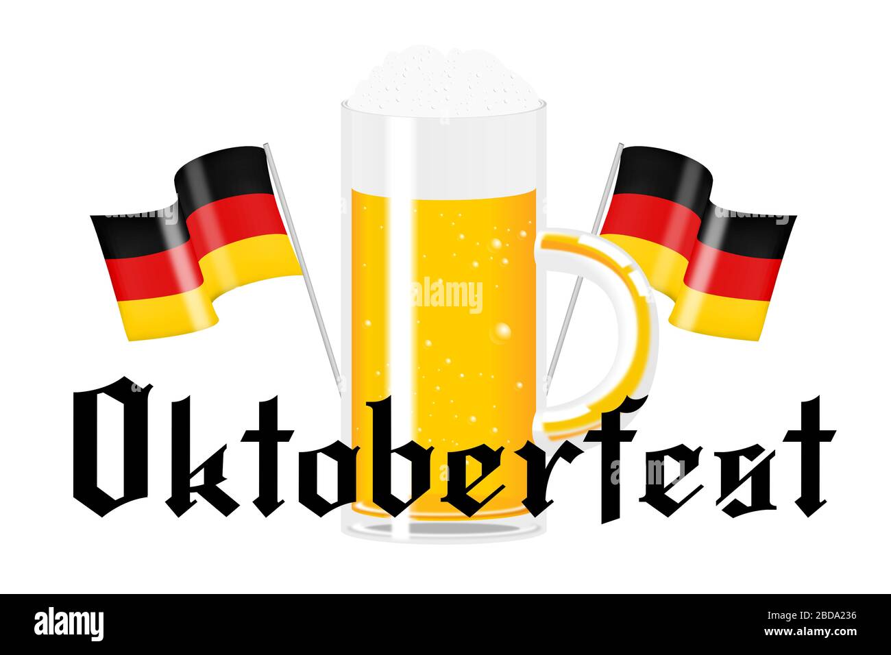 Oktoberfest flag of Germany, beer Stock Photo Alamy