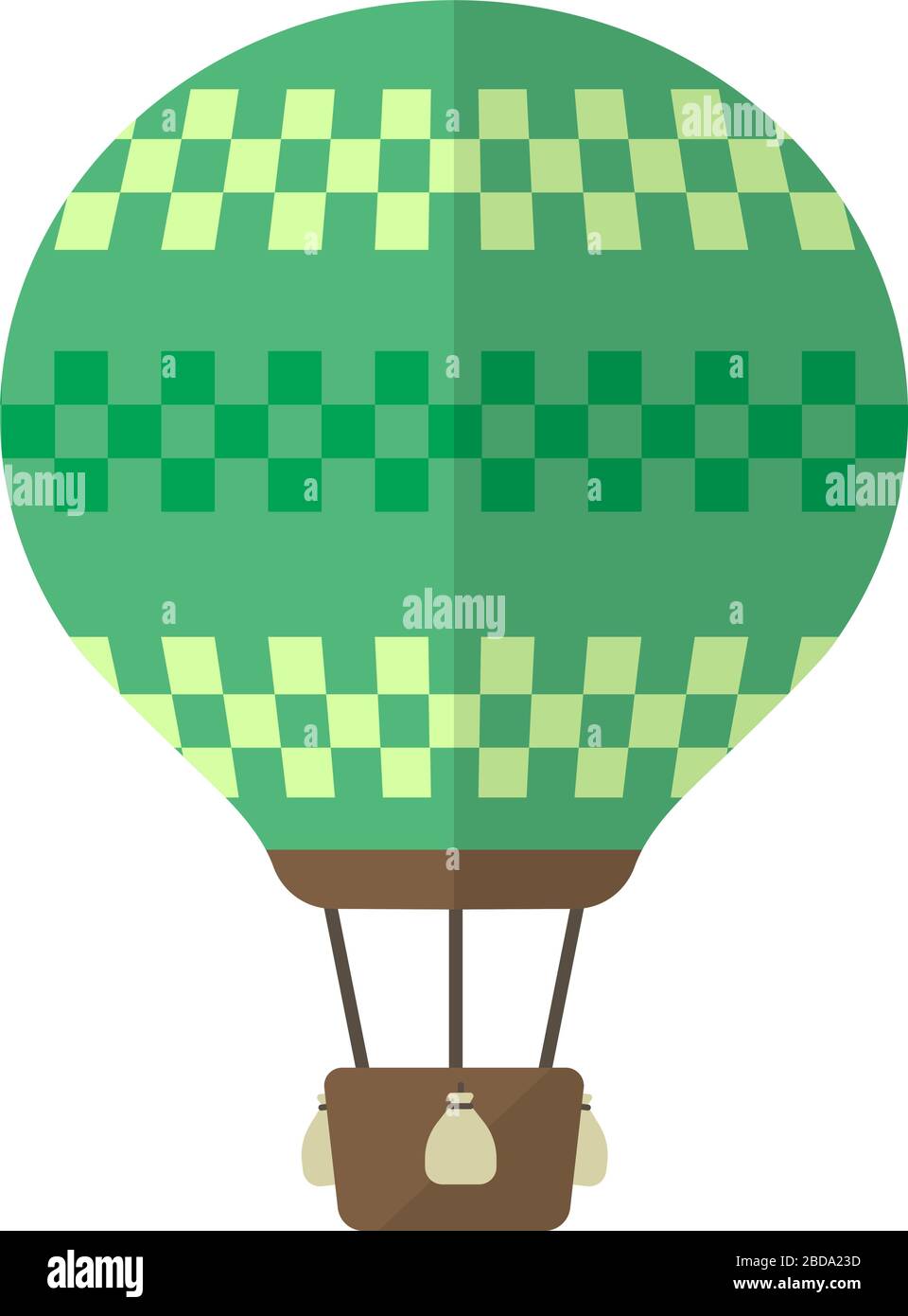 Hot air balloon flat vector illustration Stock Vector Image & Art - Alamy