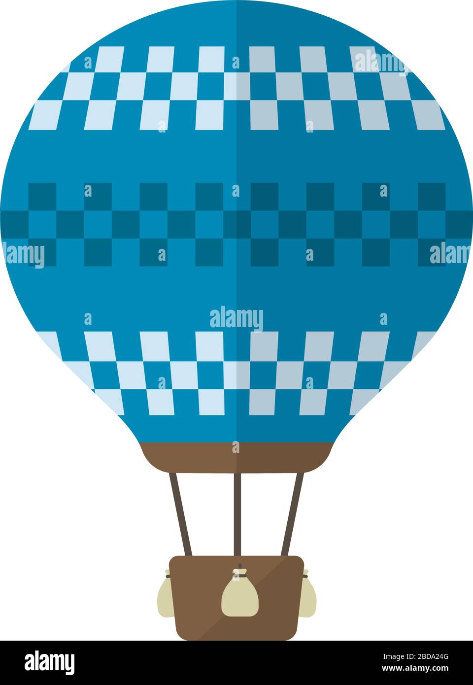Hot air balloon flat vector illustration Stock Vector Image & Art - Alamy