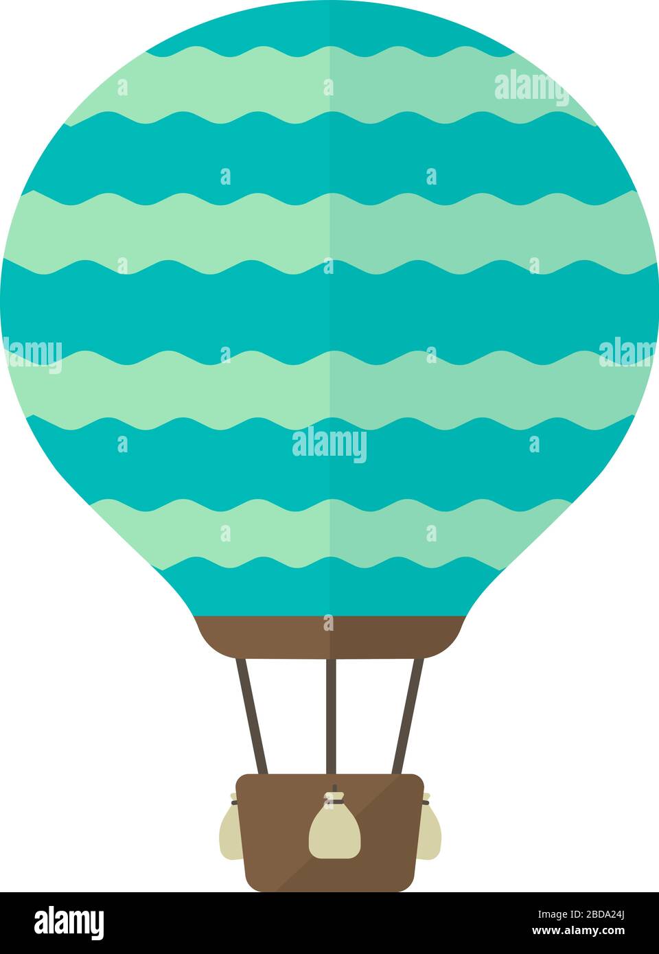 Hot air balloon flat vector illustration Stock Vector Image & Art - Alamy