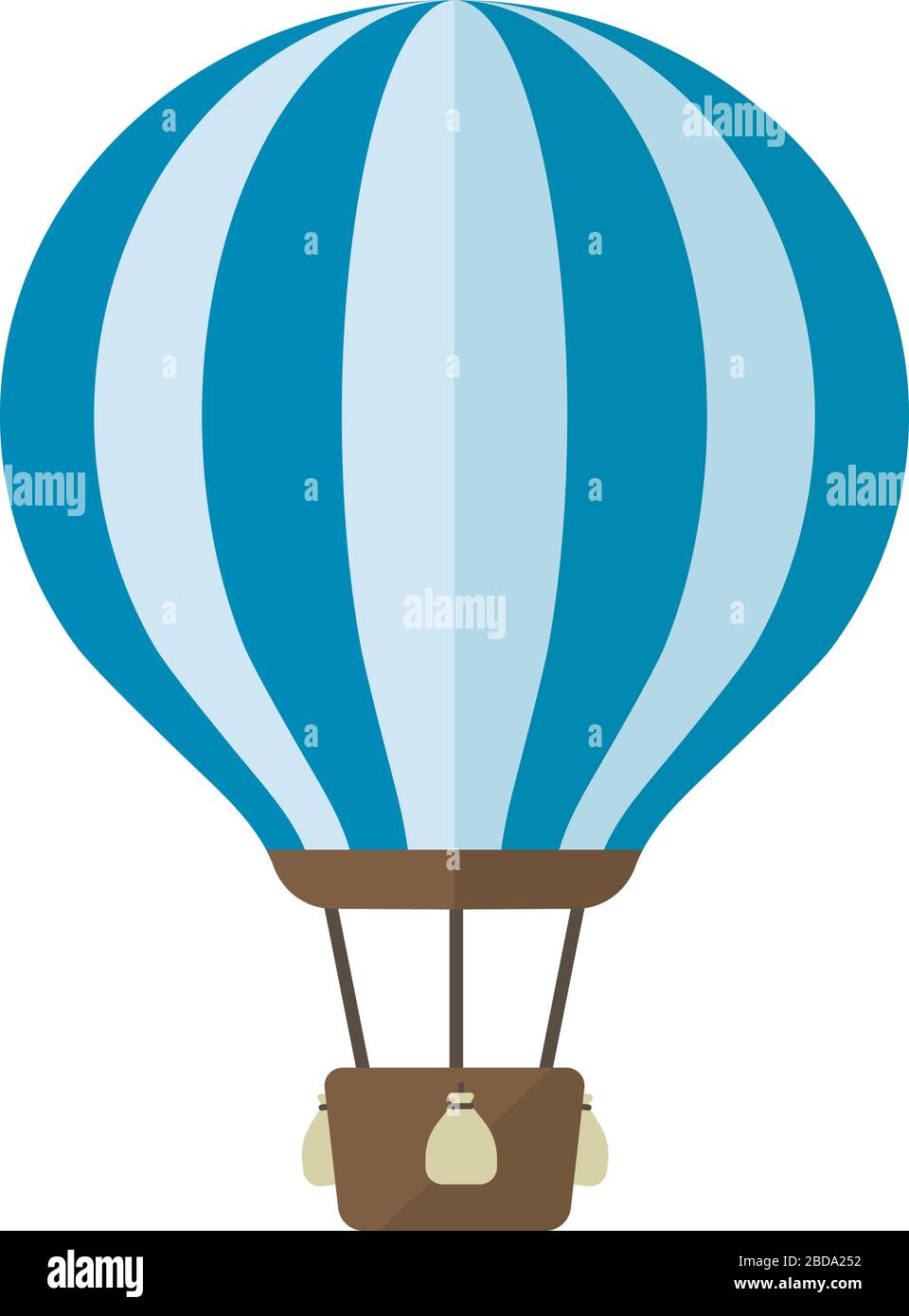 Hot air balloon flat vector illustration Stock Vector Image & Art - Alamy