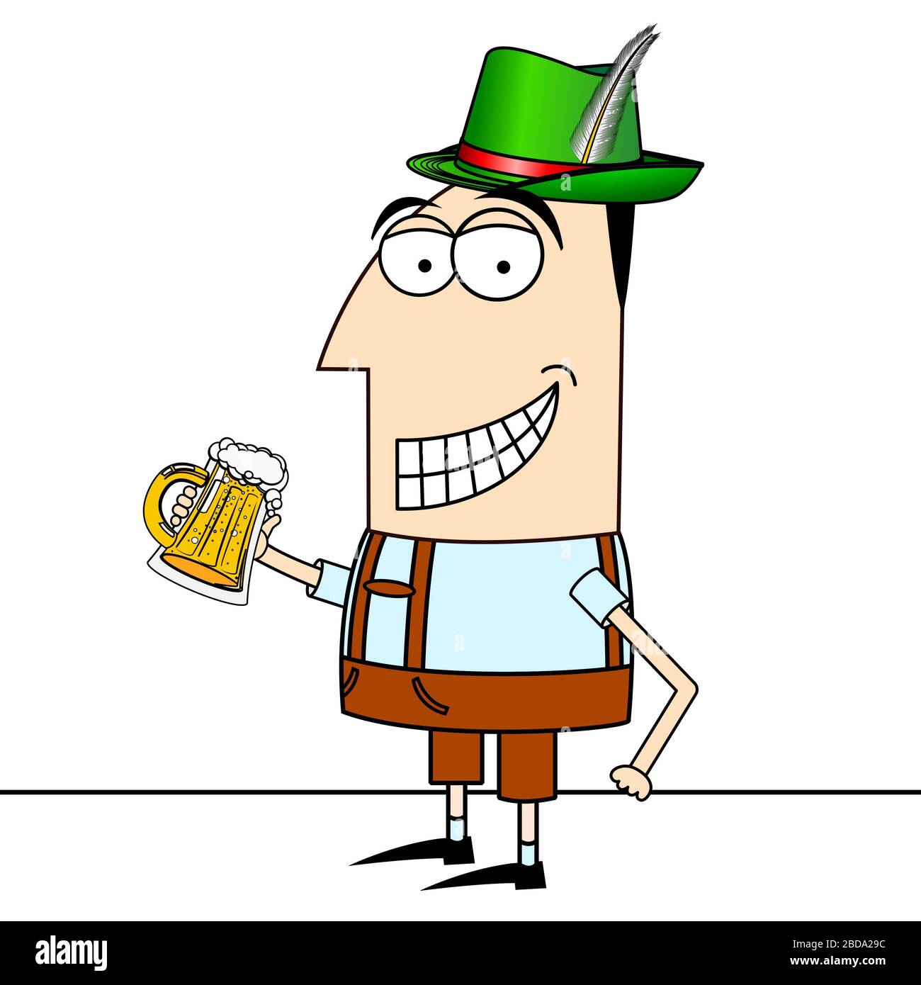 Oktoberfest cartoon character Stock Photo - Alamy