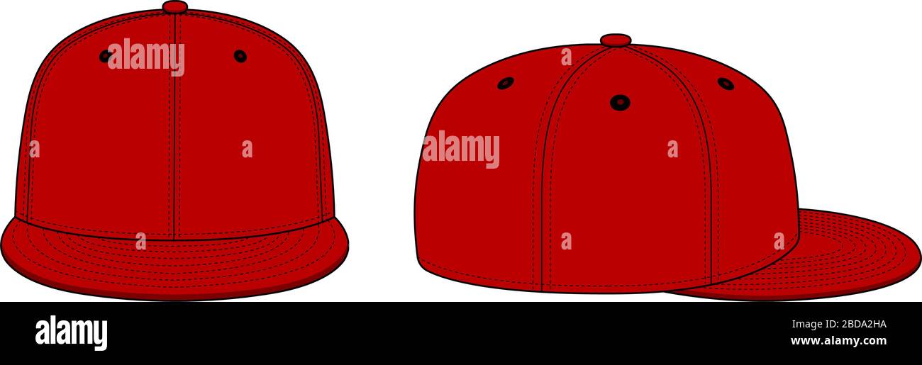 Baseball cap template vector illustration Stock Vector Image &amp; Art - Alamy