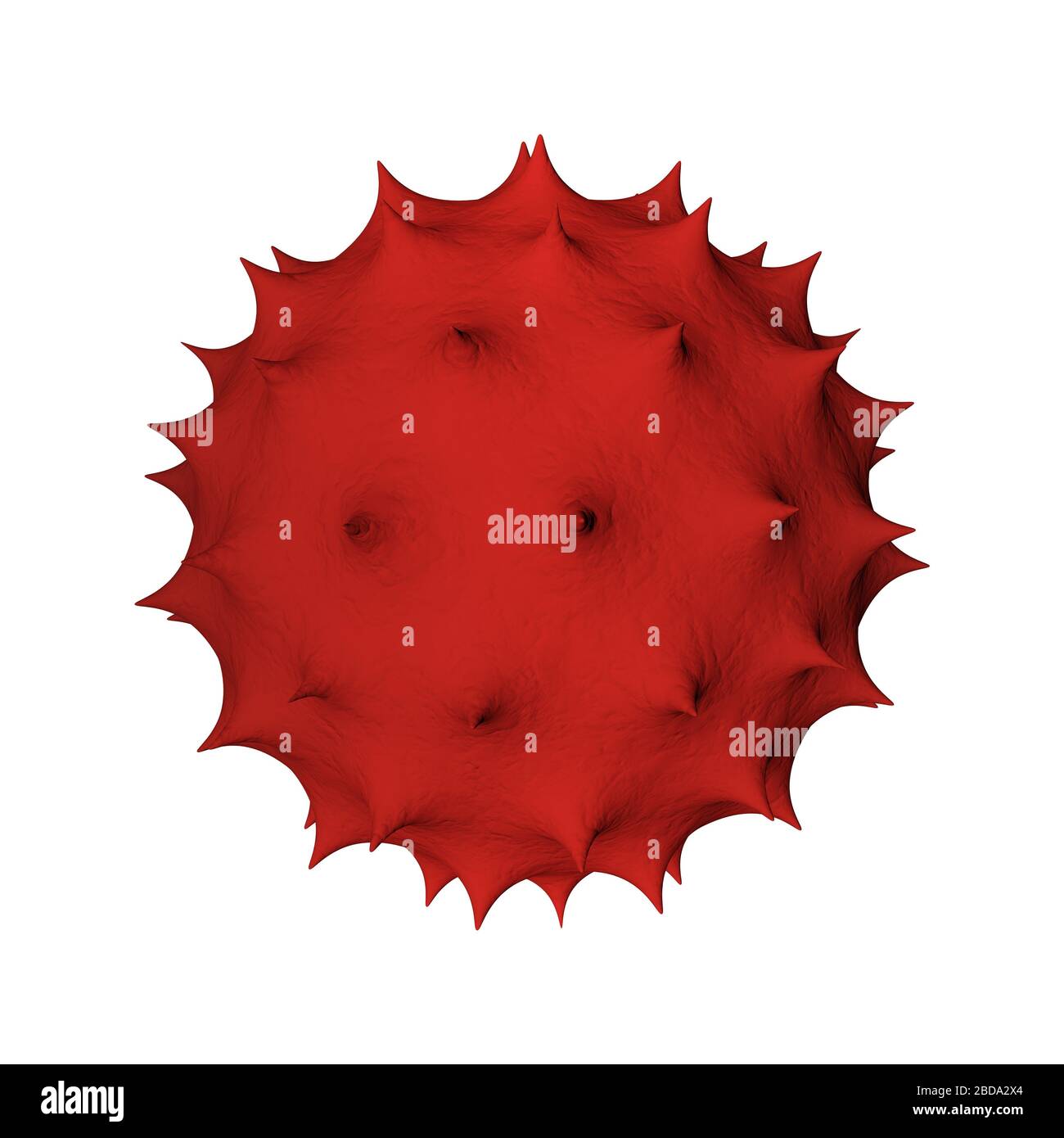 Illustration of a virus - 3d rendered - isolated on background Stock ...