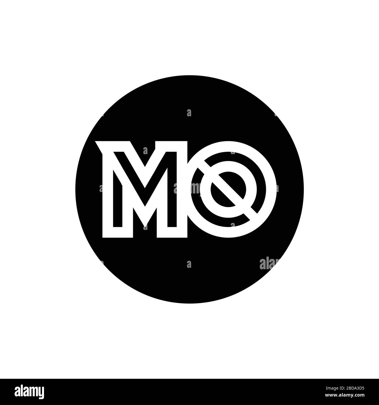 Initial MO letter Logo Design vector Template. Abstract Letter MO logo ...
