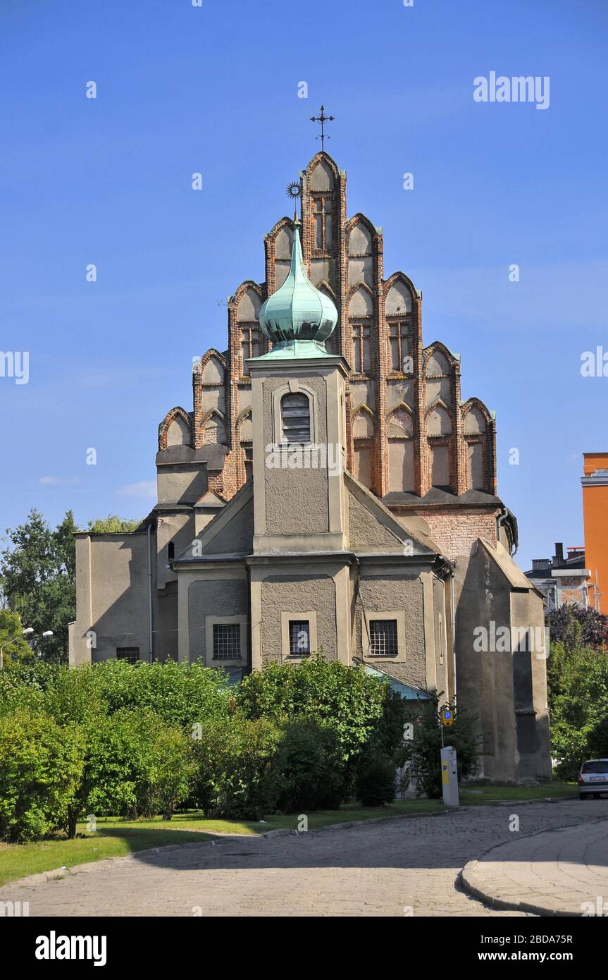 Church of St. Barbara. Nysa, Opole Voivodeship, Poland. Stock Photo