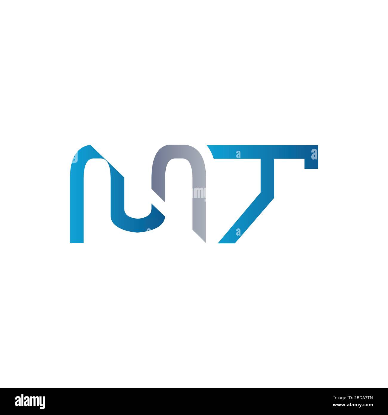 Initial MT letter Logo Design vector Template. Abstract Letter MT logo ...