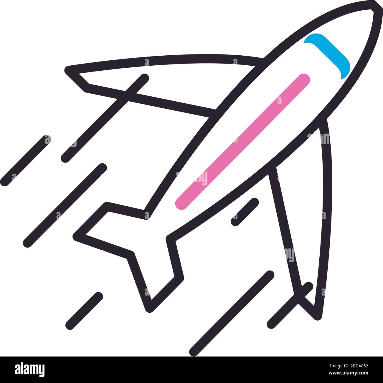 Airplane fill style icon design, Plane vehicle transportation fly air ...