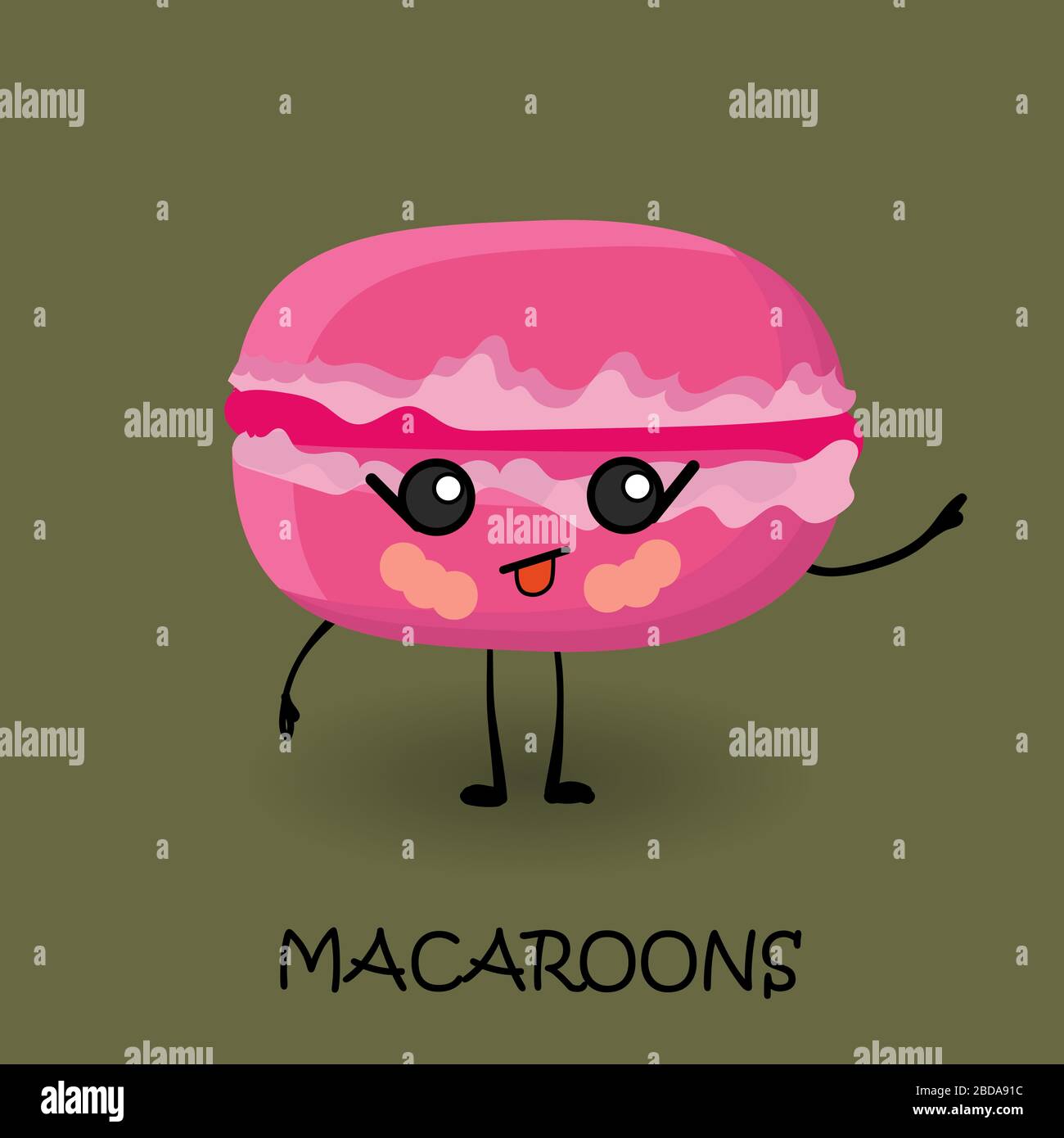 Macaron isolated Stock Vector Images - Alamy
