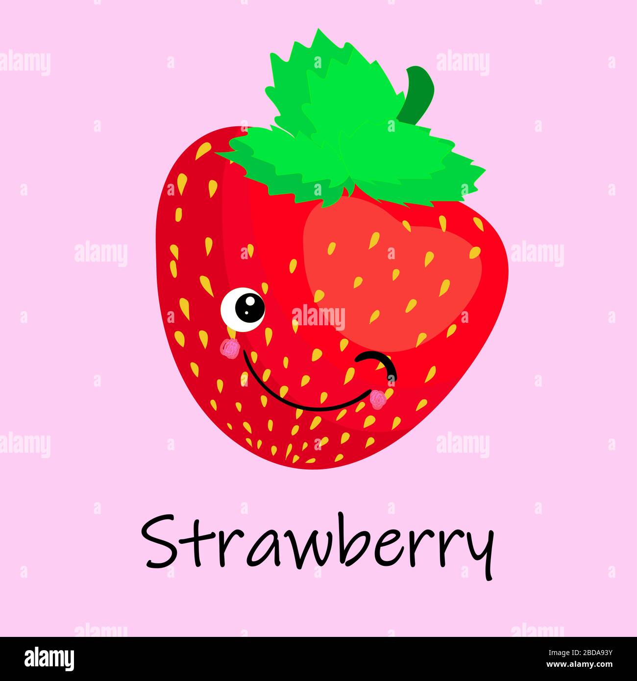pix Cute Berry Background https www alamy com strawberry berry cartoon red character on a pink isolated background character with eyes and a smile merry berry image352424575 html