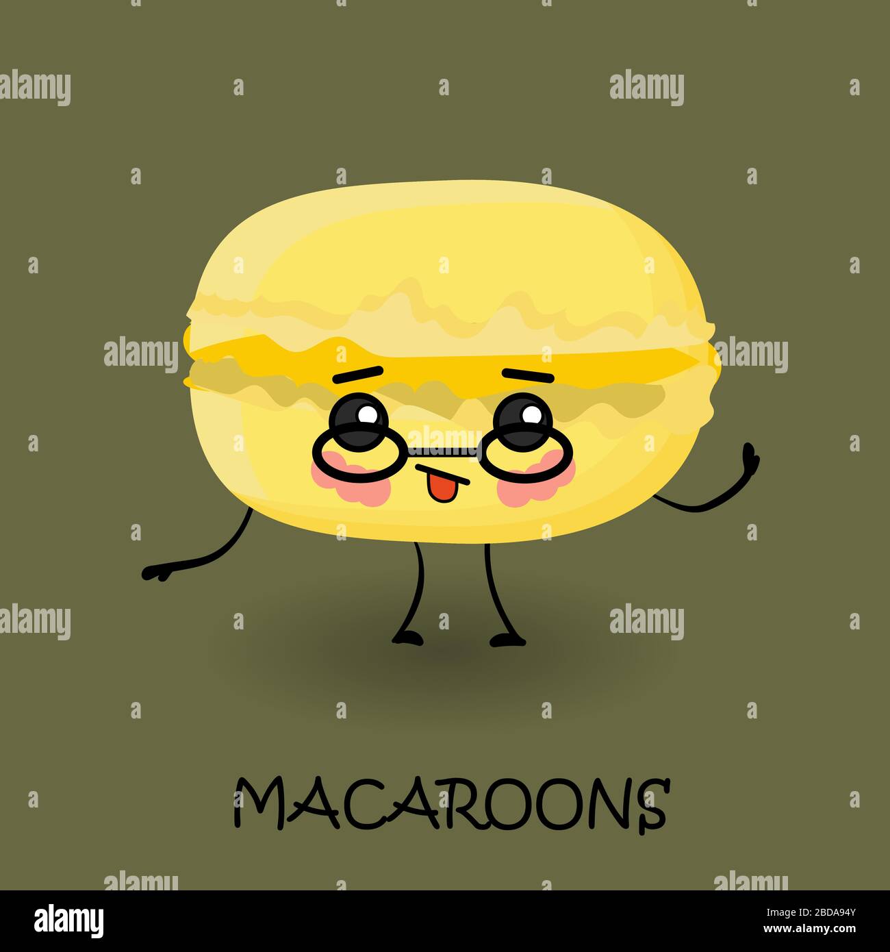 Macaron isolated Stock Vector Images - Alamy