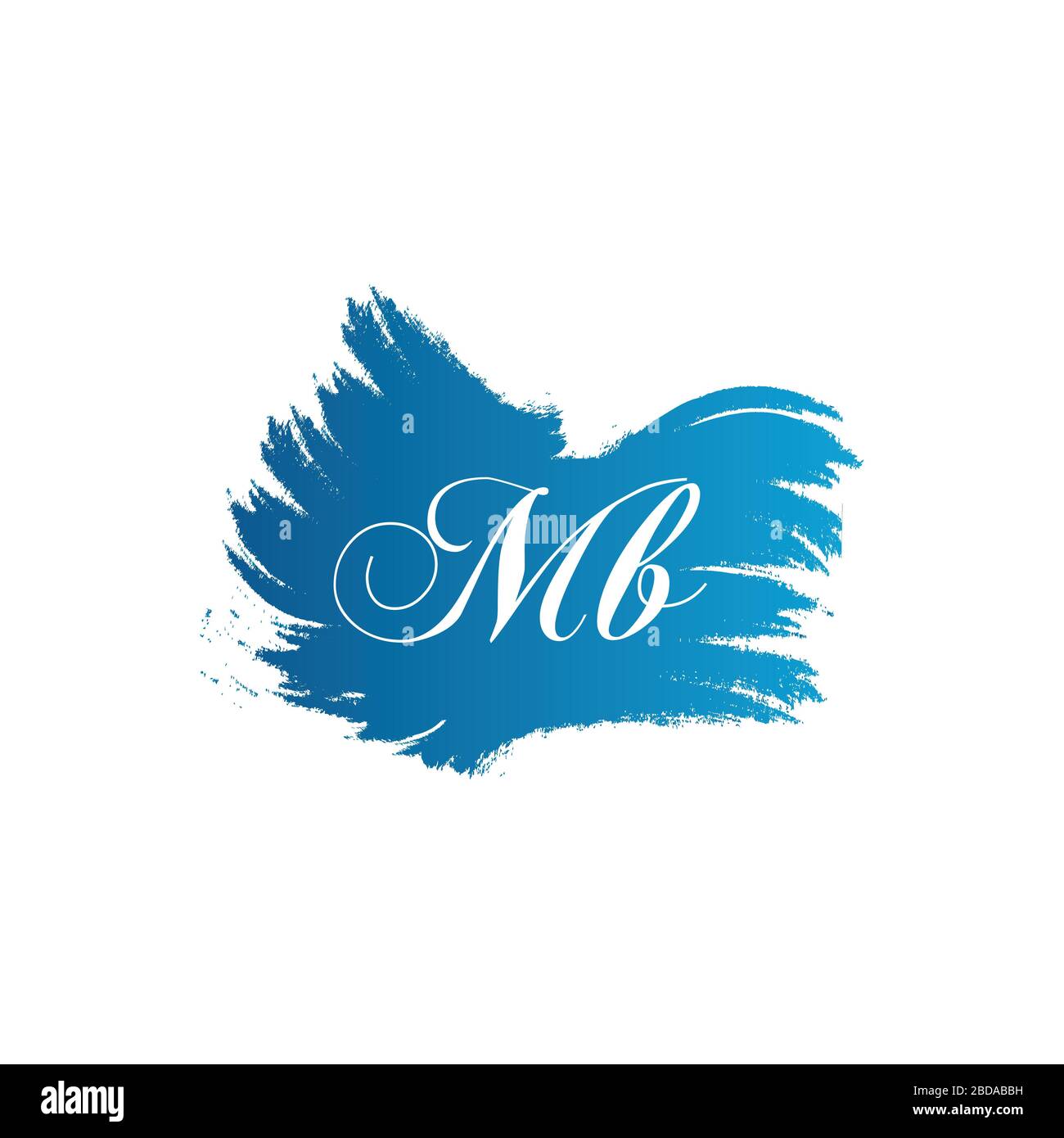 Initial MB letter Logo Design vector Template. Abstract Letter MB logo Design Stock Vector