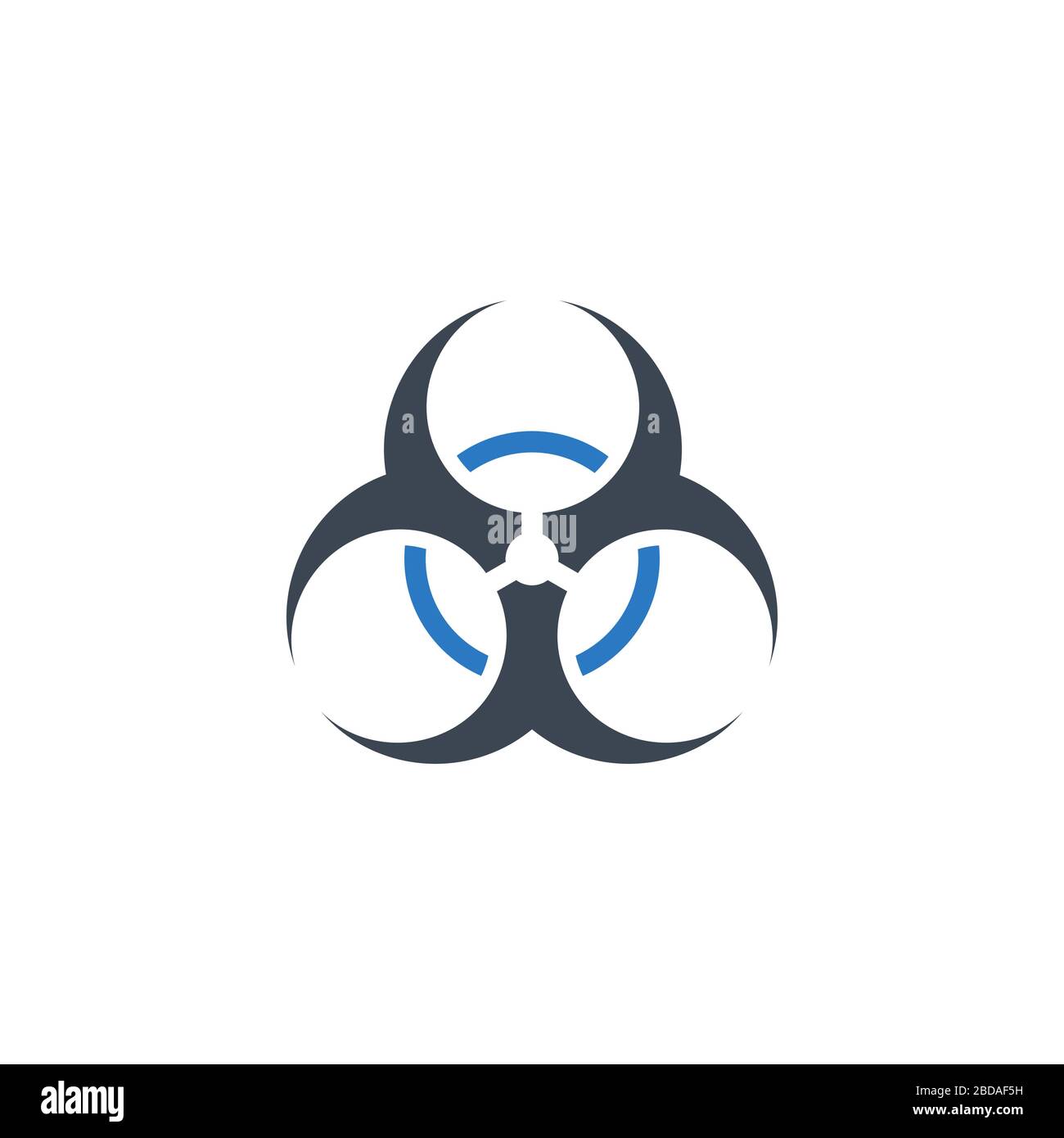Biological Hazard related vector glyph icon. Stock Vector