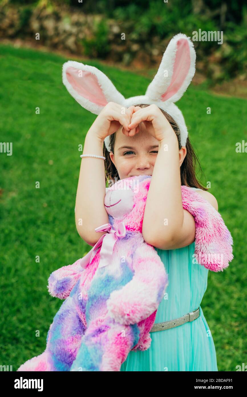 green emerald velvet dress Aqua Check Pink Easter Bunny Smocked Dress Set main image 0