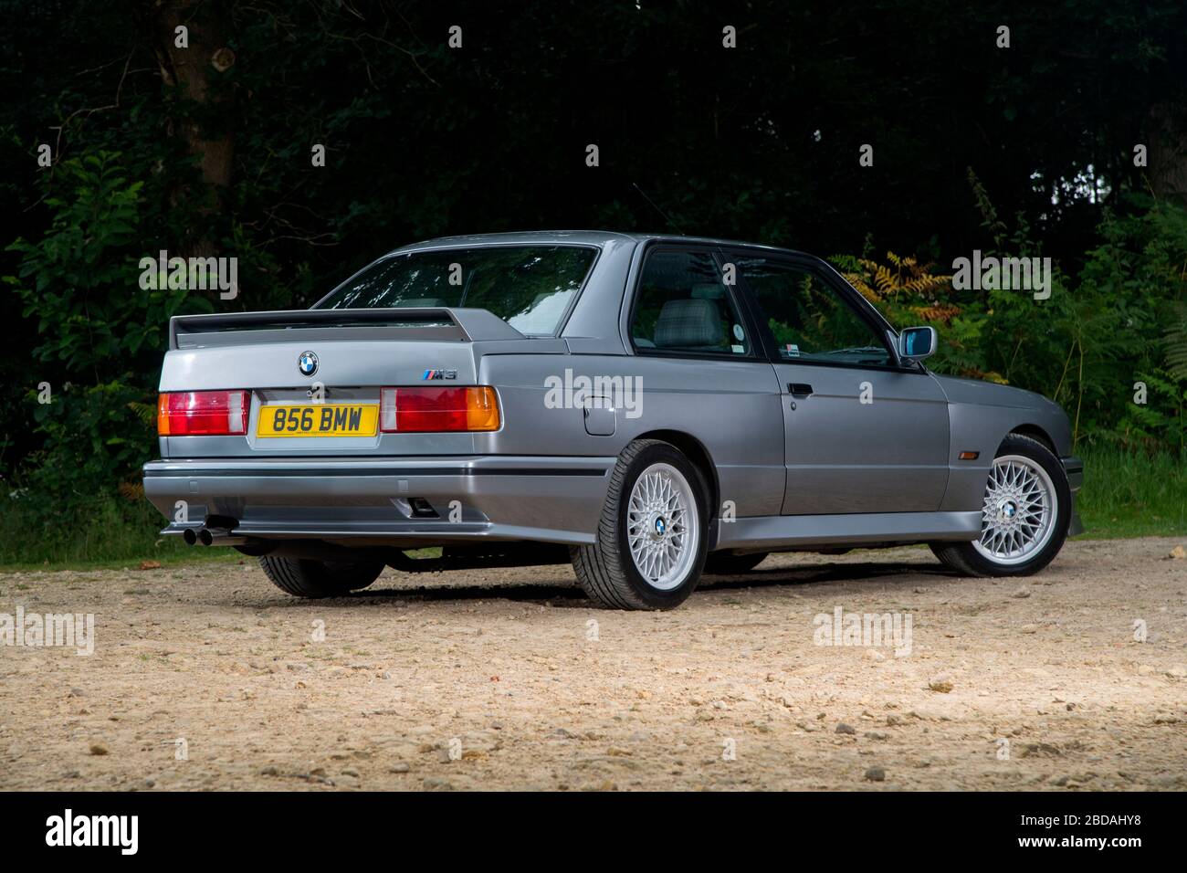 BMW E30 M3 1980s super saloon in Dolphin Grey Stock Photo Alamy