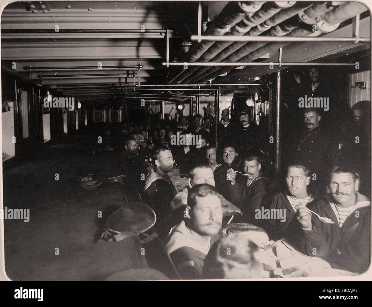  English Imperial Yacht Standart Lower Ranks Of The Crew At Dinner