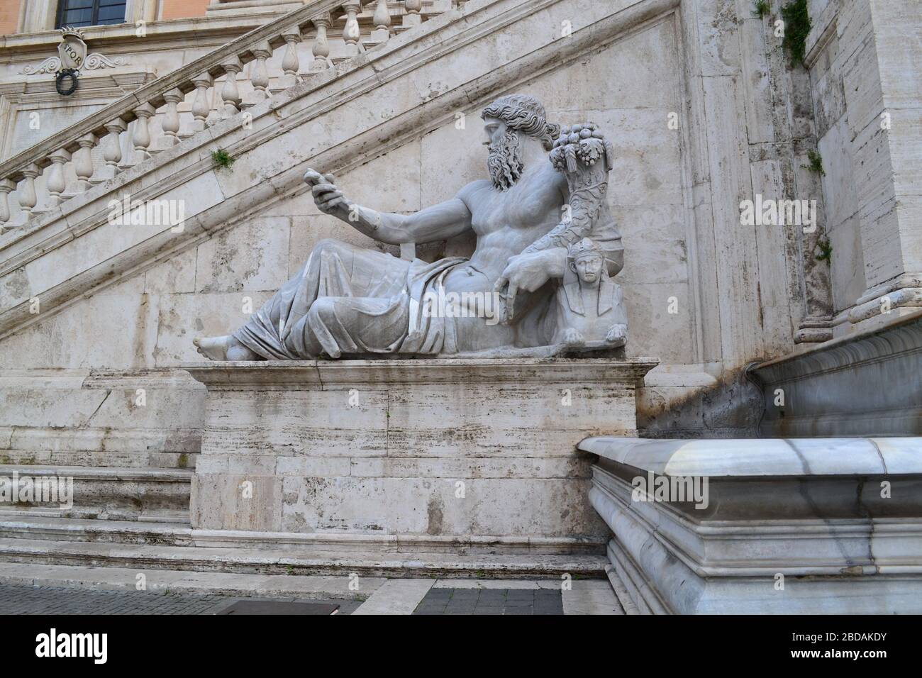 Statue of the Nile River god Stock Photo Alamy