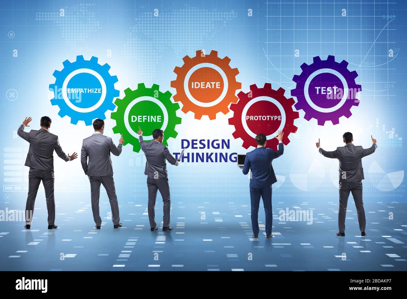 The design thinking concept in software development Stock Photo - Alamy