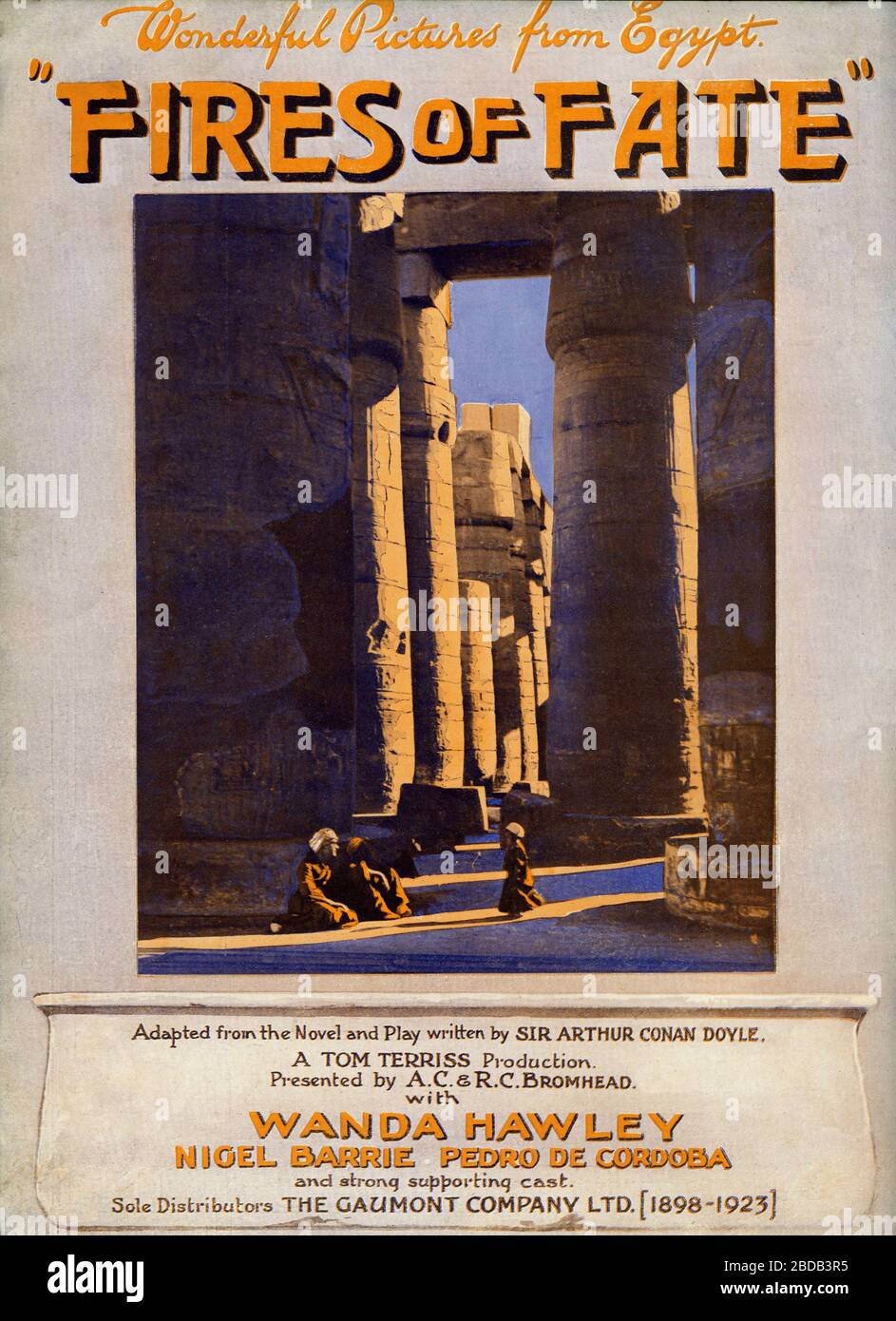 Wanda Hawley Nigel Barrie And Pedro De Cordova In Fires Of Fate 1923 Director Tom Terriss Novel And Play Sir Arthur Conan Doyle Gaumont British Picture Corporation Stock Photo Alamy