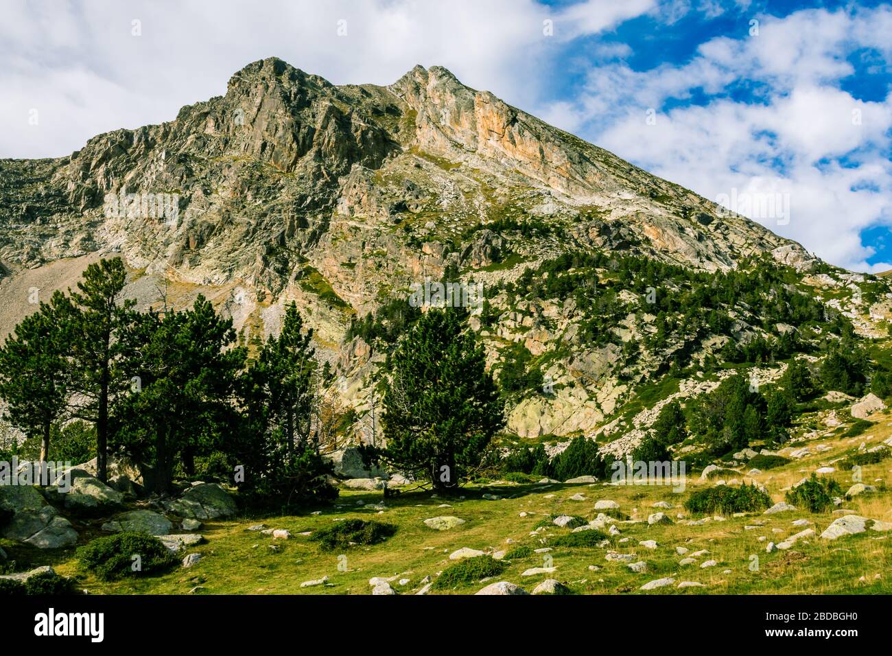 The 'Gra de Fajol' Peak, in the Pyrenees Mountains (Catalonia, Spain) Stock Photo