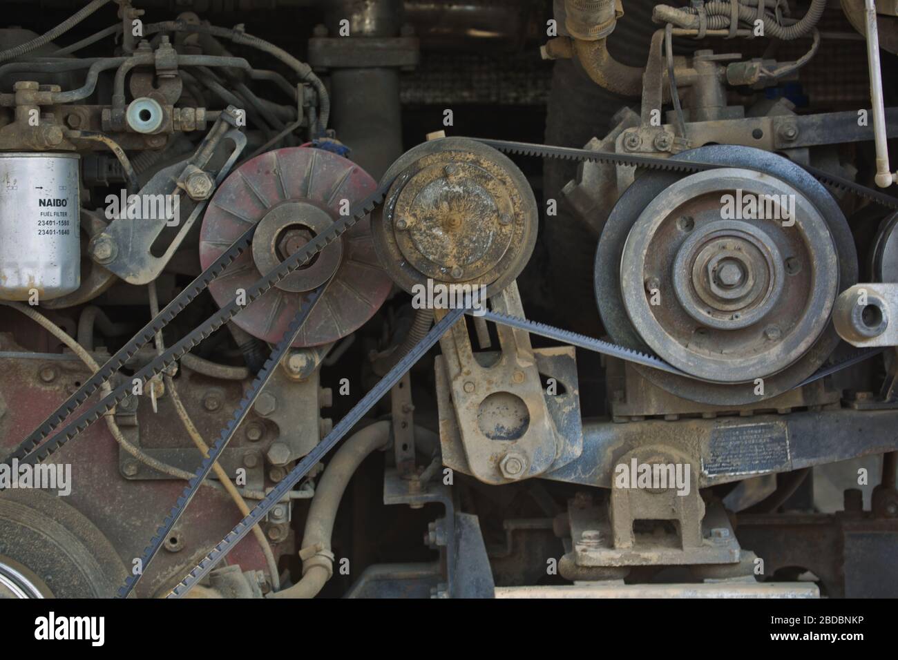 Coach Engine interior Stock Photo Alamy