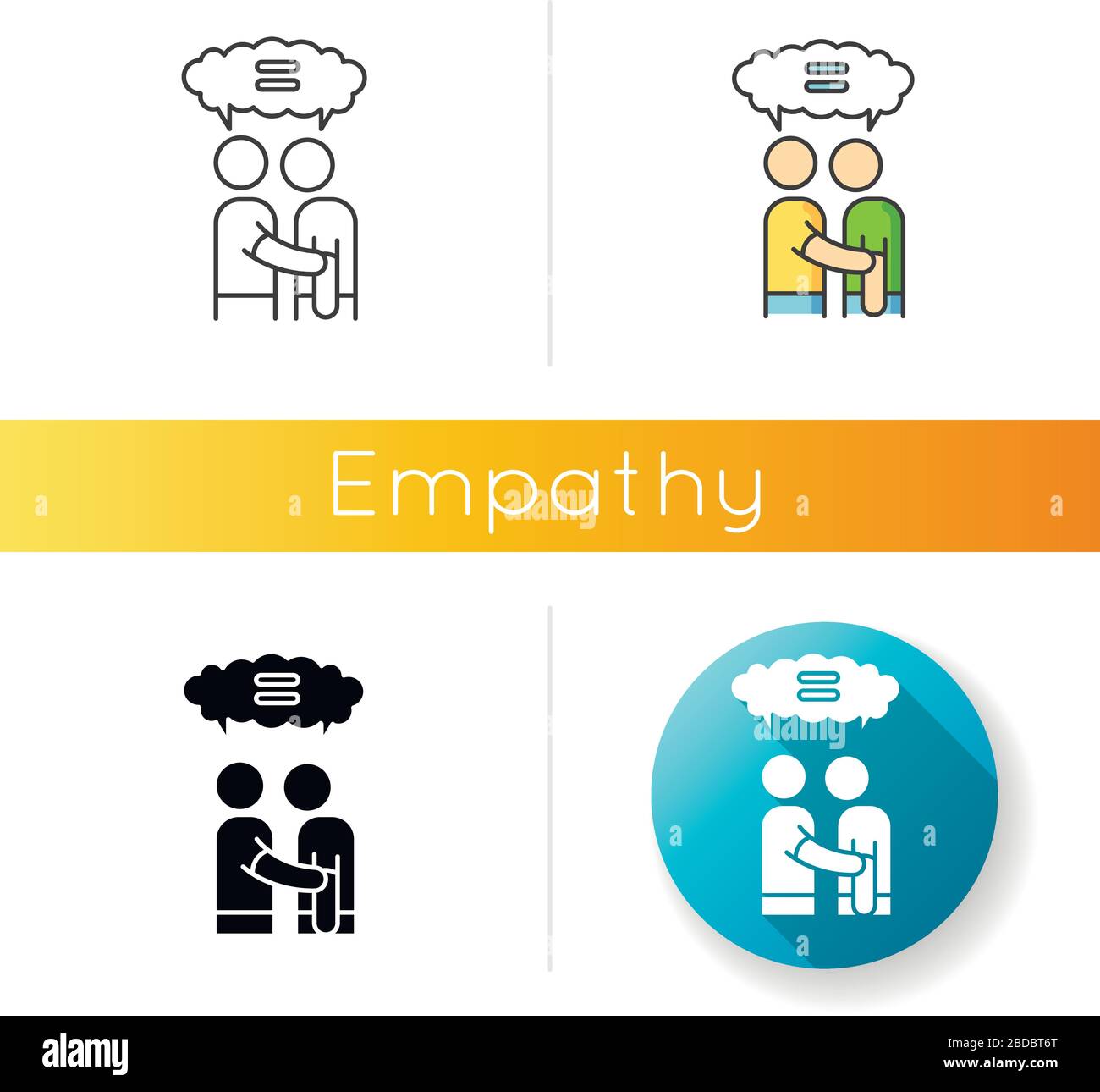 Empathy Icon Linear Black And Rgb Color Styles Strong Emotional Bond Interpersonal Understanding Friendship Mutual Support Respect And Stock Vector Image Art Alamy Empathy Icon Linear Black And Rgb Color Styles Strong Emotional Bond Interpersonal Understanding Friendship Mutual Support Respect And Stock Vector Image Art Alamy