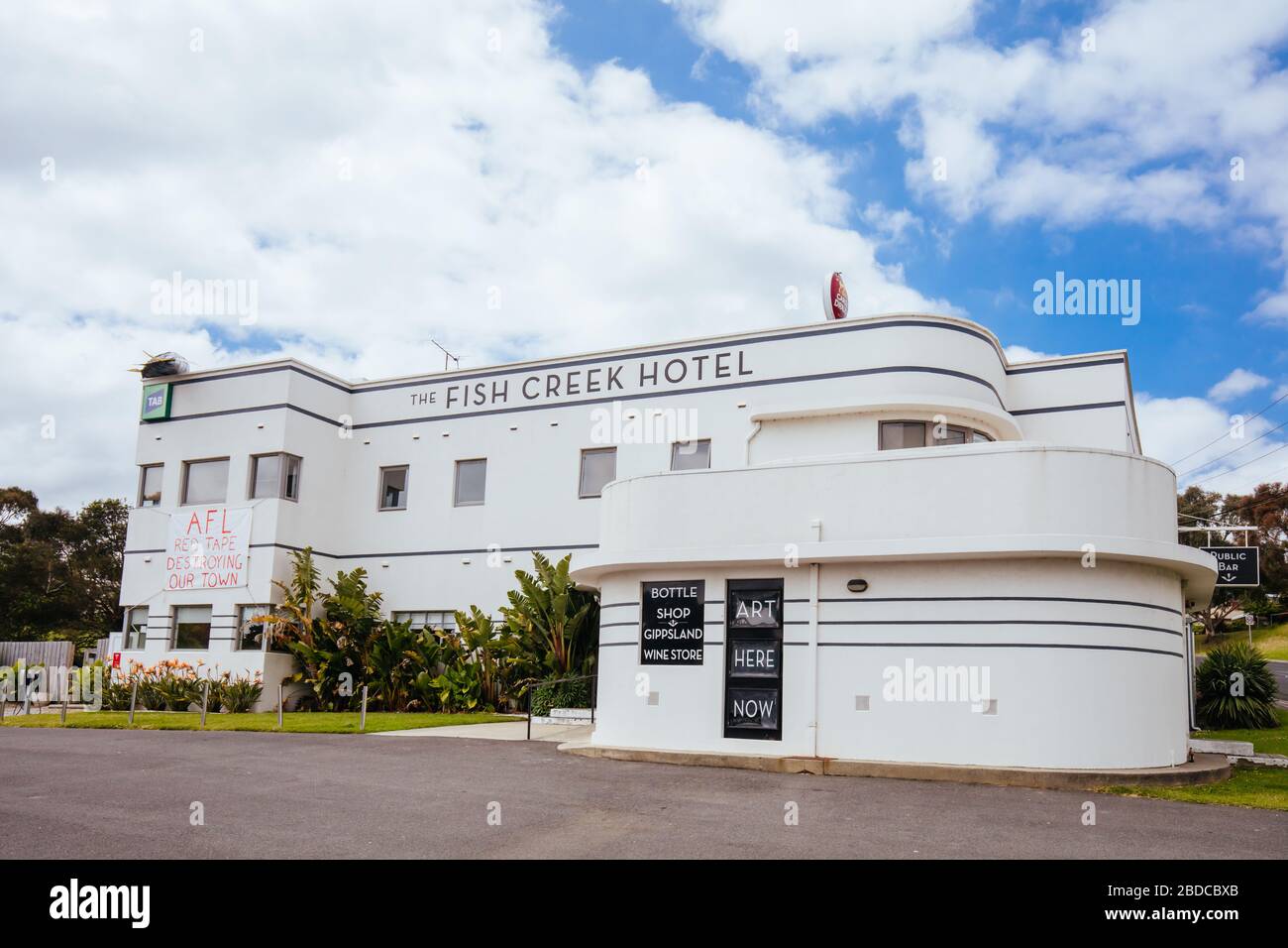 The Town of Fish Creek in Victoria Australia Stock Photo Alamy