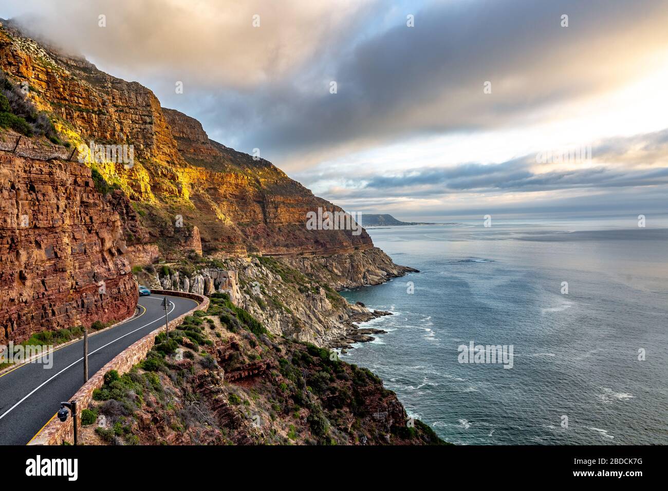 Chapman's Peak Drive in Cape Town, South Africa. Stock Photo