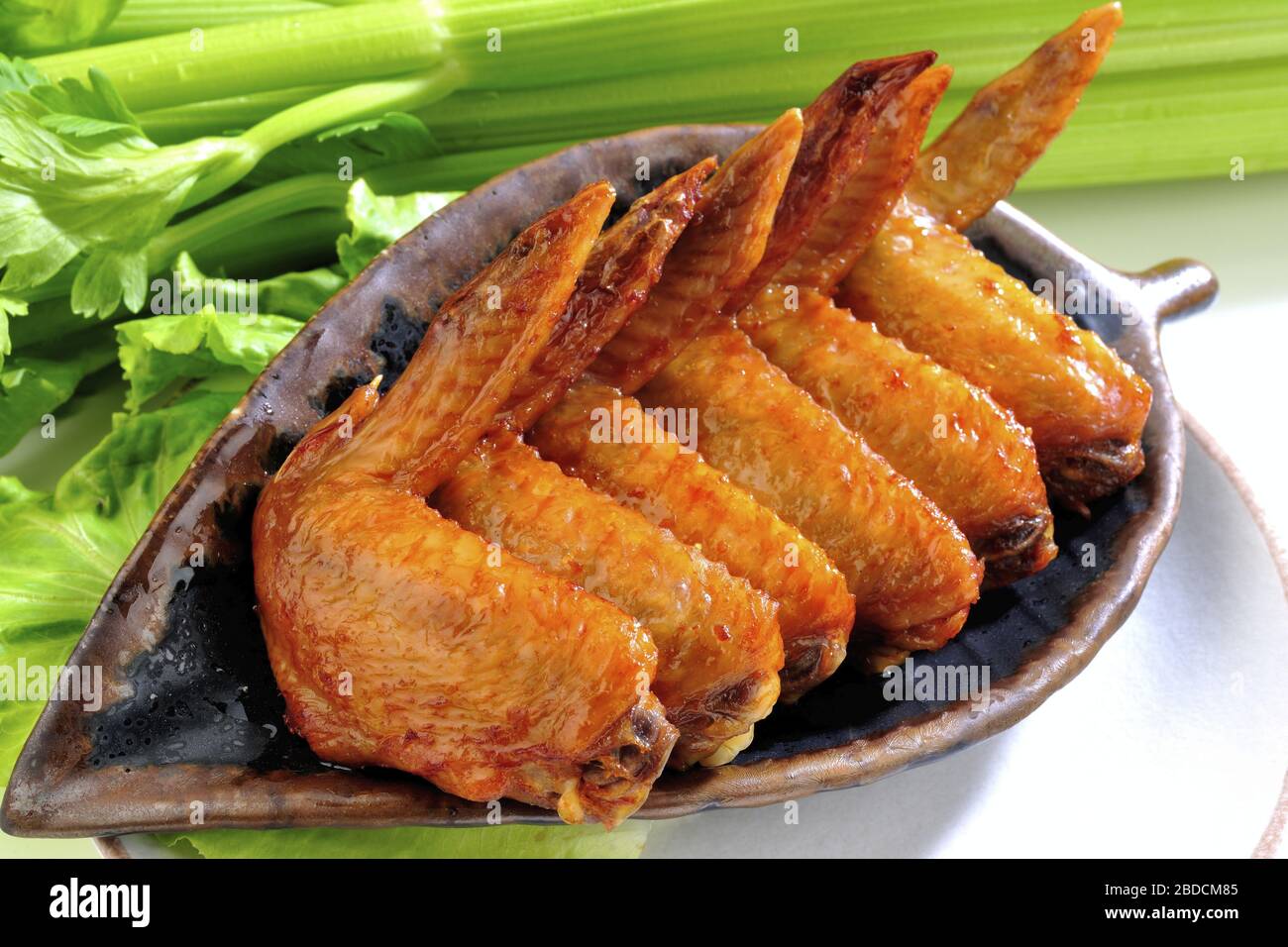 Roast chicken wings Stock Photo Alamy