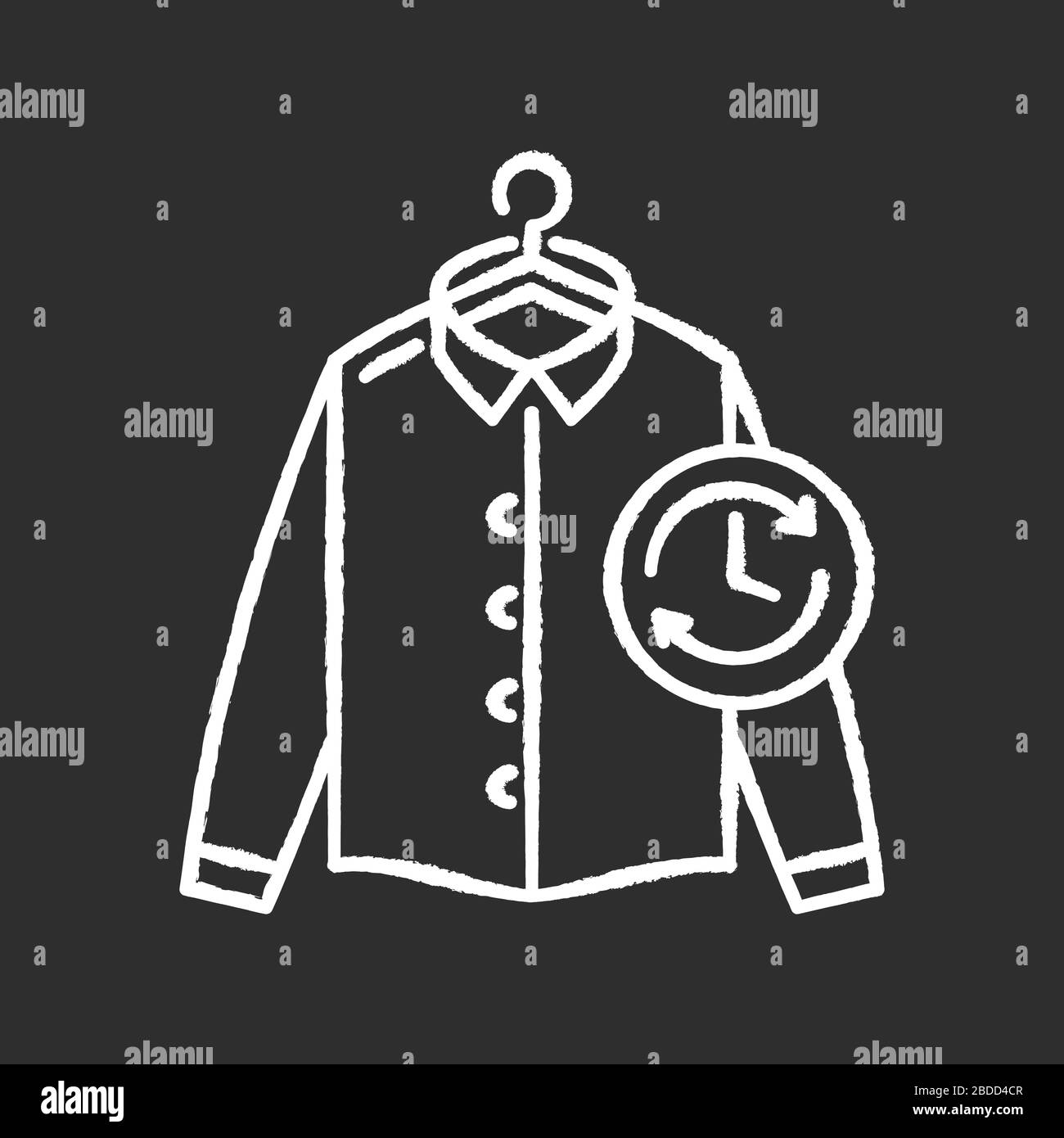 Express laundry chalk white icon on black background. Clothes quick  washing, dry cleaning, delivery service. Fast launderette, professional  garment Stock Vector Image & Art - Alamy