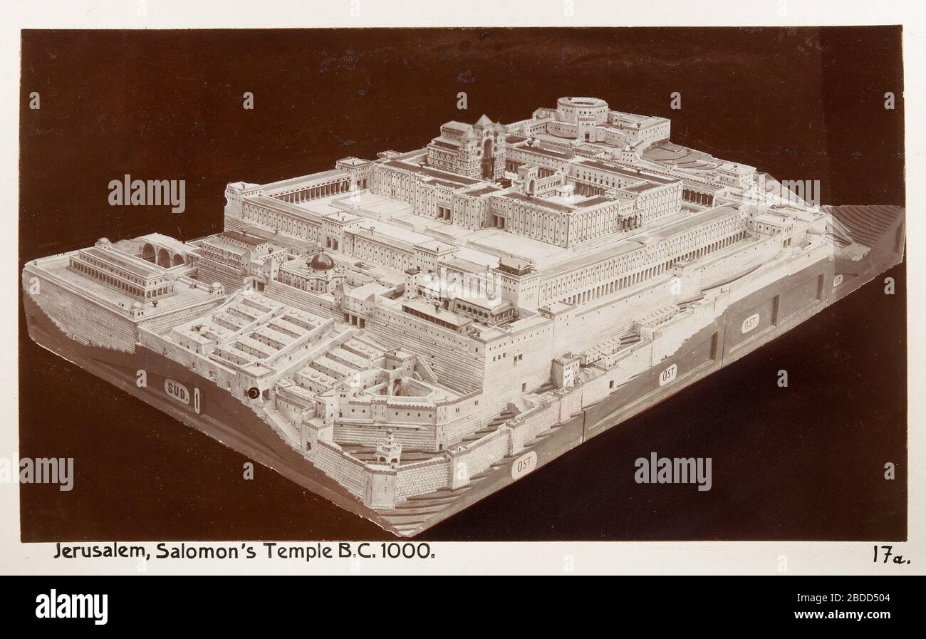 Fotografier; Fotografi från Jerusalem på modell av Salomons Tempel.;  Unknown dateUnknown date; LSH 104356 (hm dig17652 Stock Photo - Alamy
