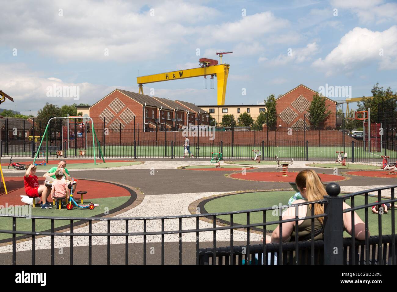 15.07.2019, Belfast, Northern Ireland, Great Britain Playground at Dr