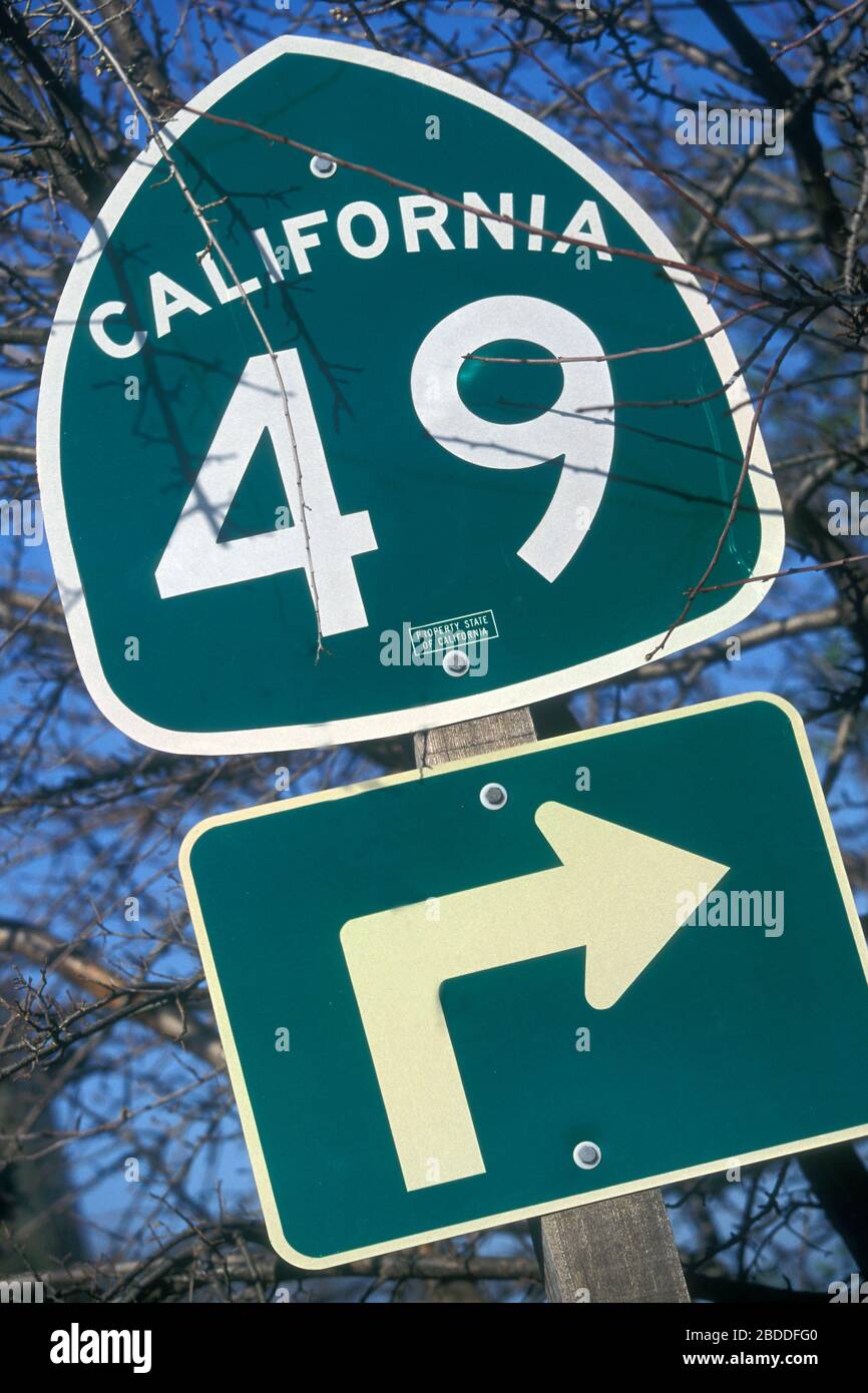 California Gold Country road trip 1996 Stock Photo Alamy