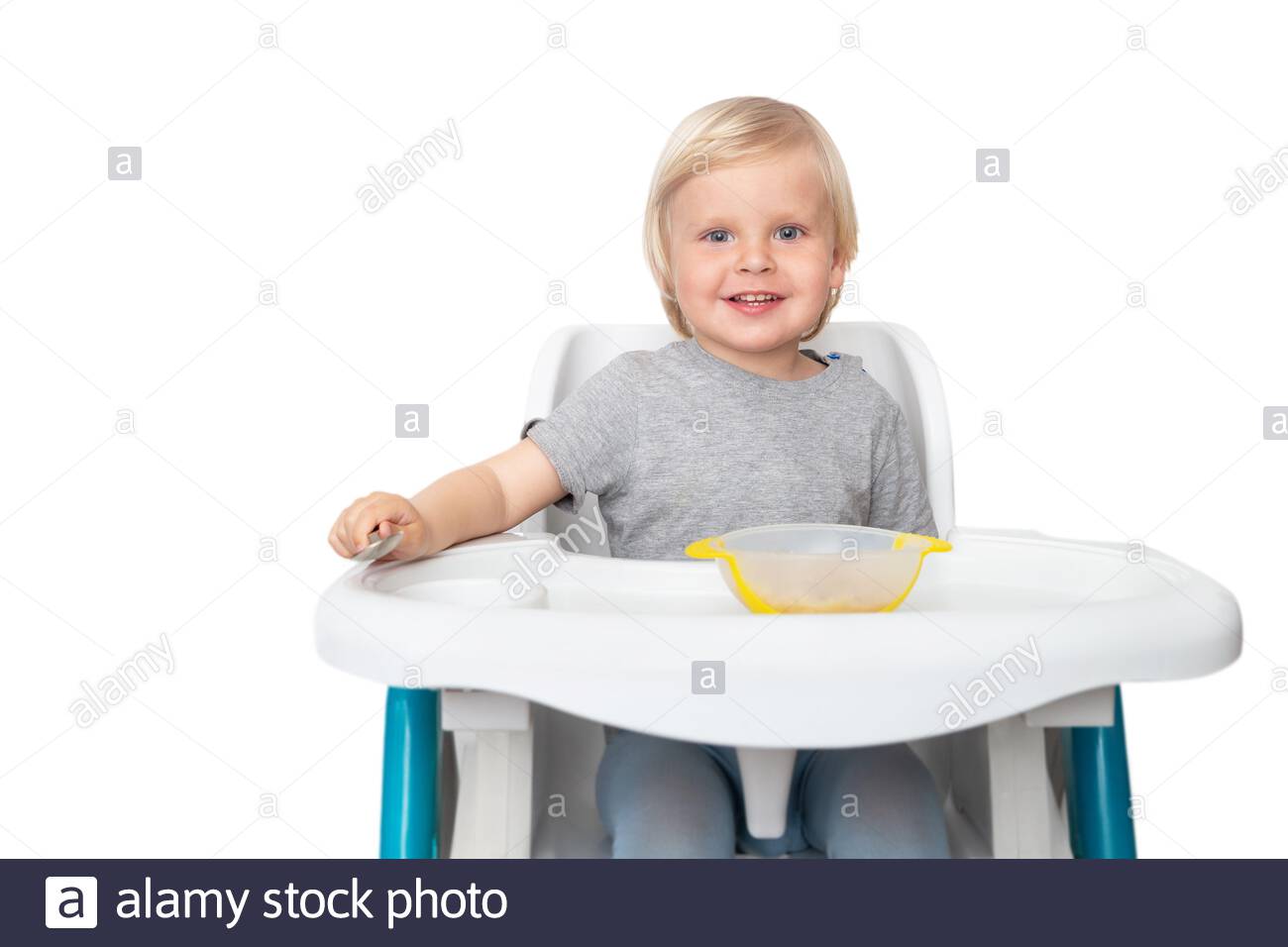 high chair that sits on table