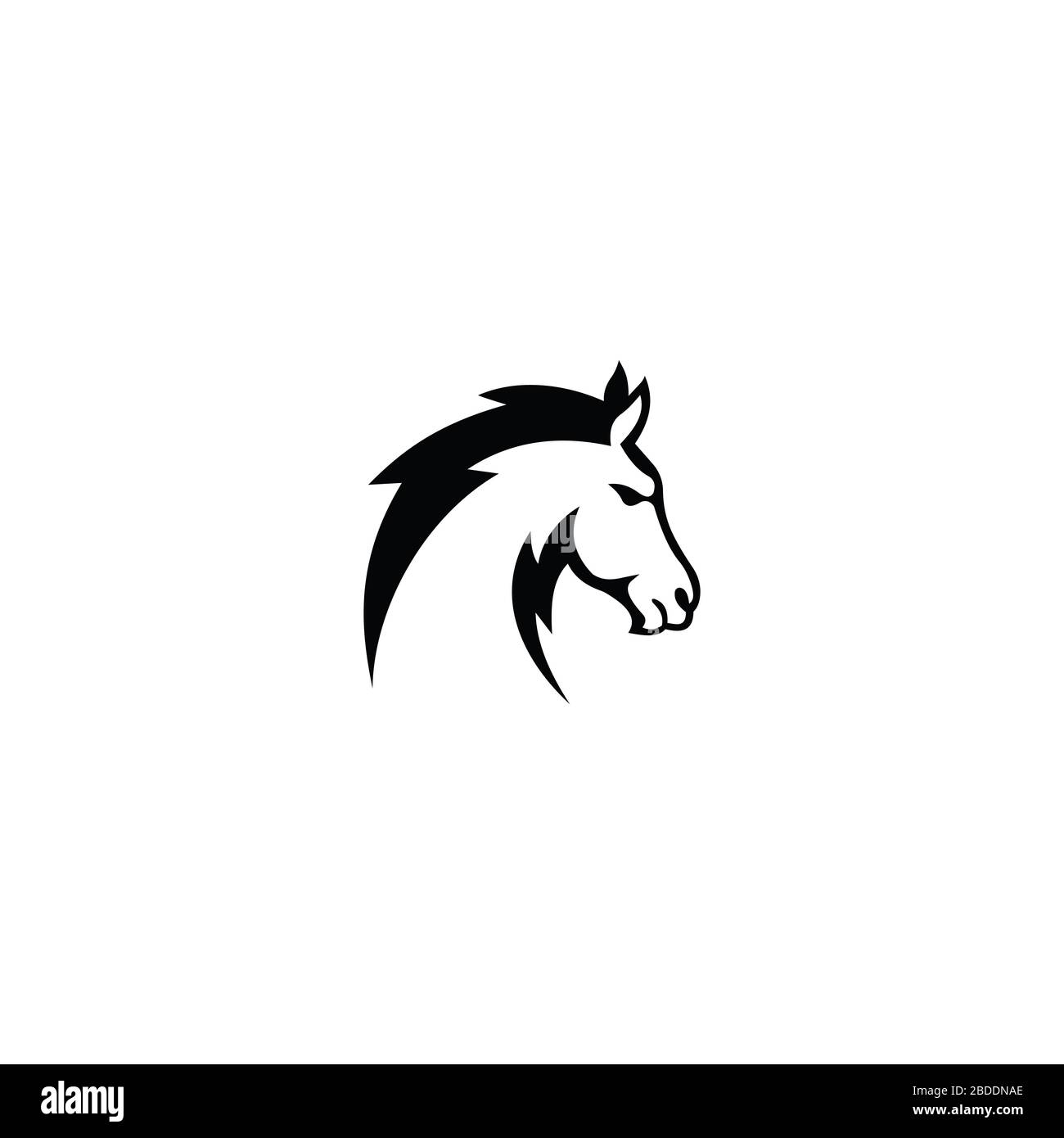 Animal horse logo vector design template Stock Vector