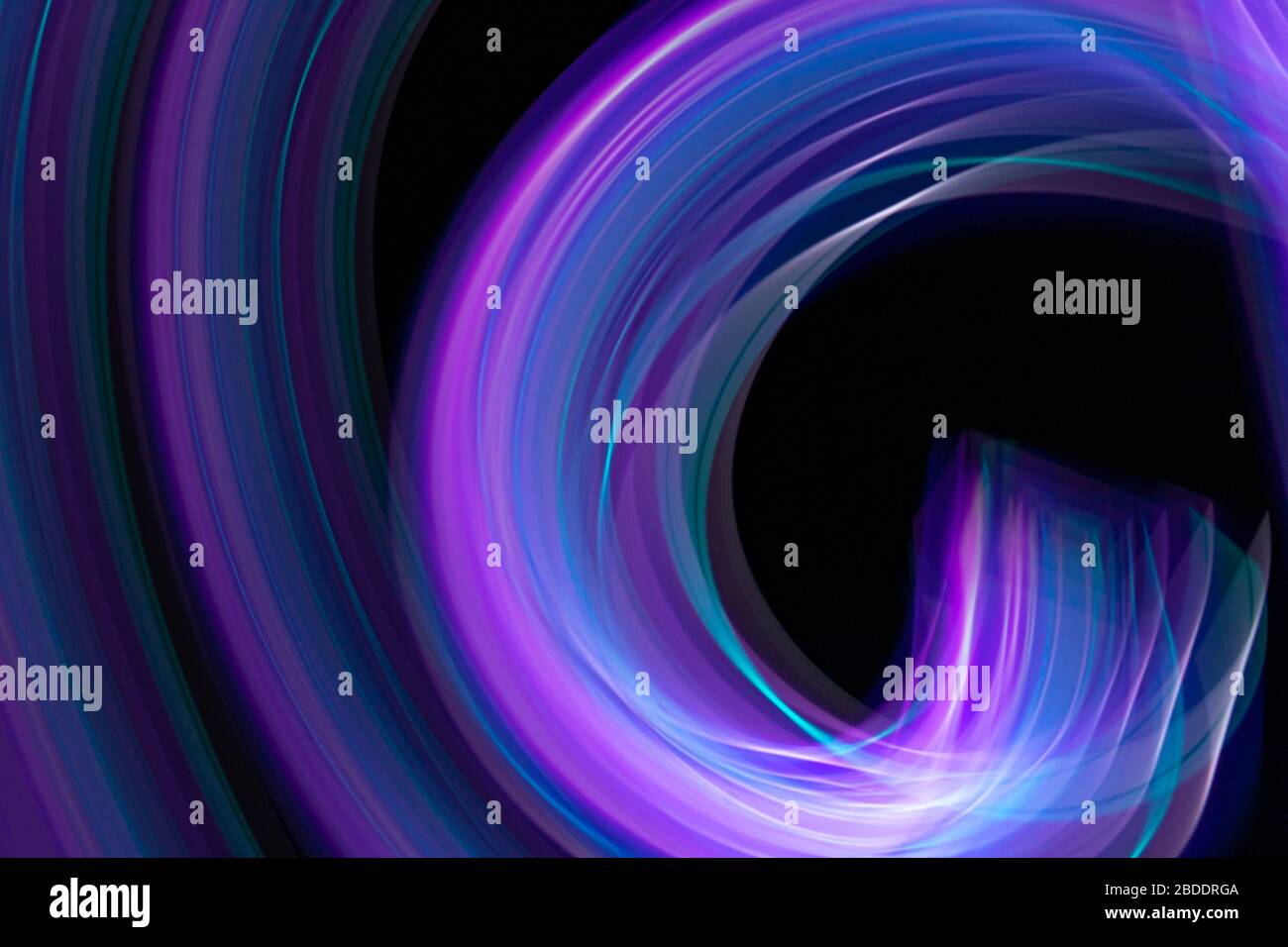 multi colored colorful neon light painting long exposure, defocused ...
