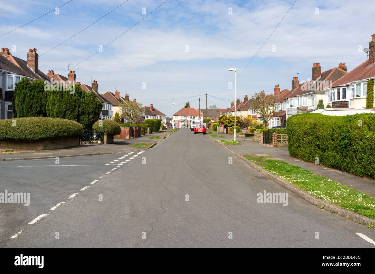 Nice residential houses in Blackheath, West Midlands, UK Stock Photo