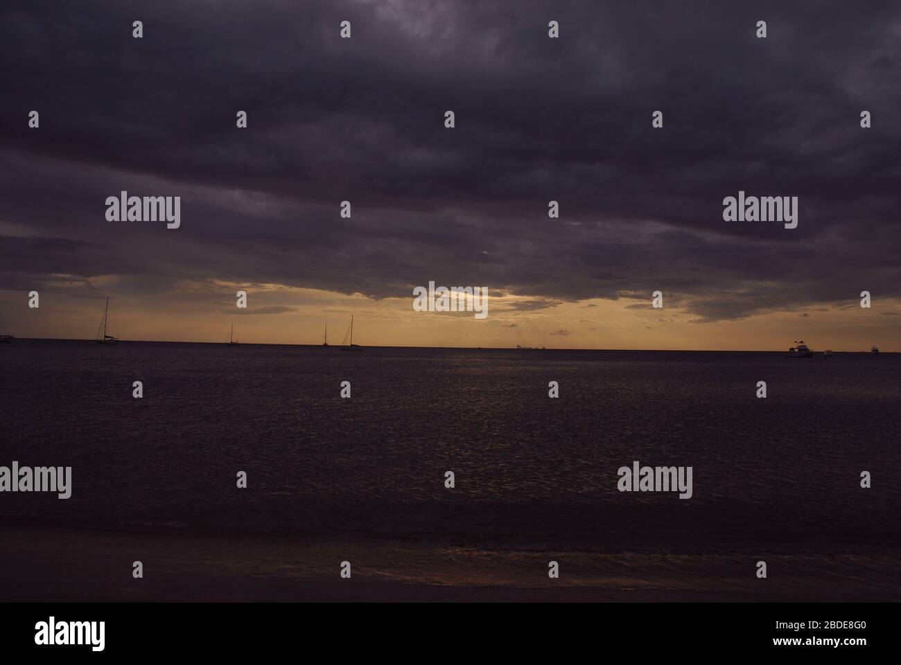 Sea by night in Thailand, Asia Stock Photo - Alamy