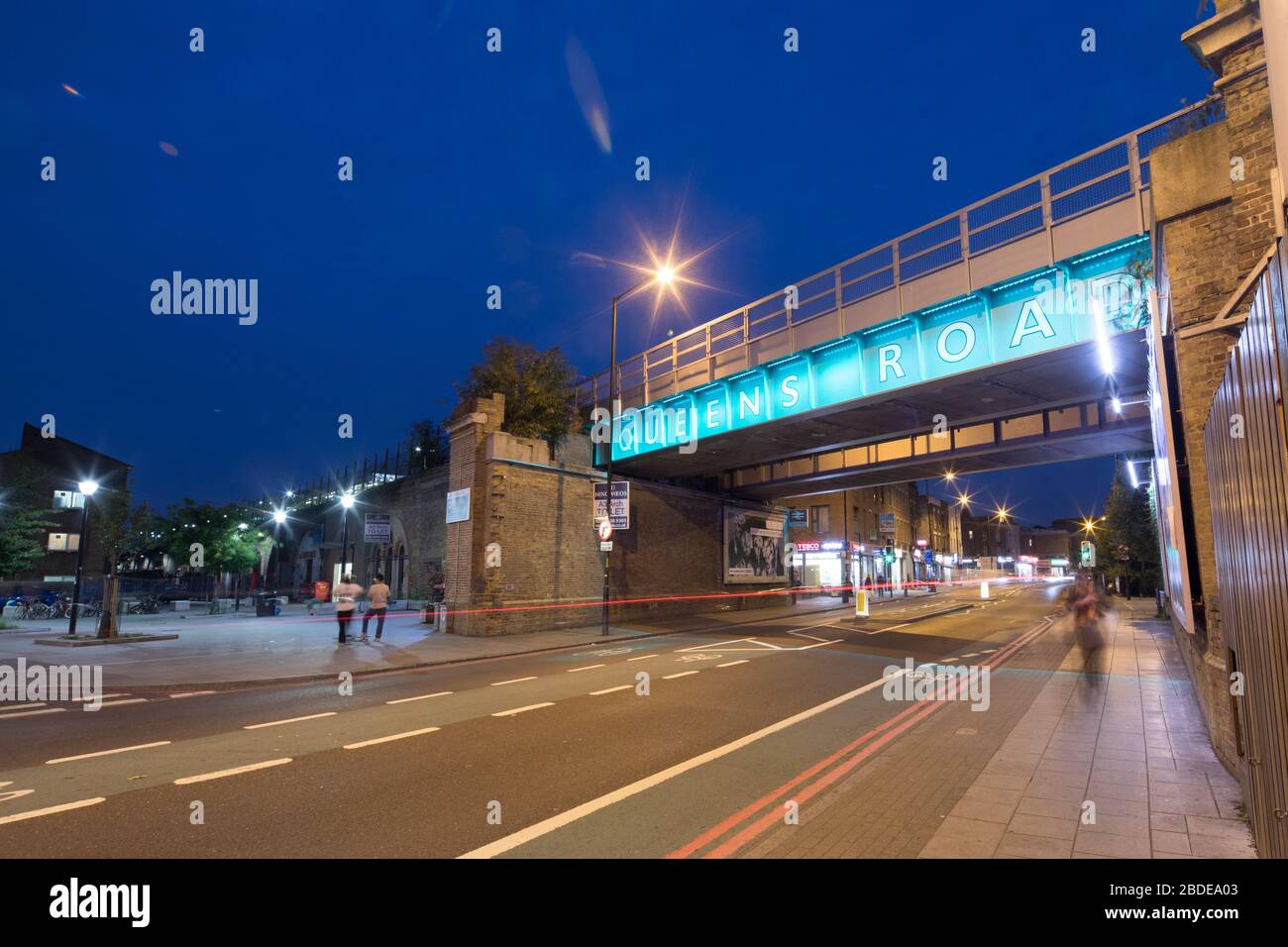 Queens Road Peckham Station Bridge Stock Photo Alamy