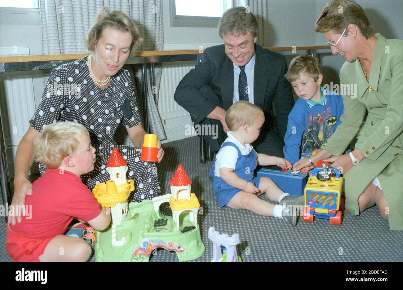 Virginia Bottomley, UK Minister of State for Health, at an NHS training conference in 1990 Stock Photo